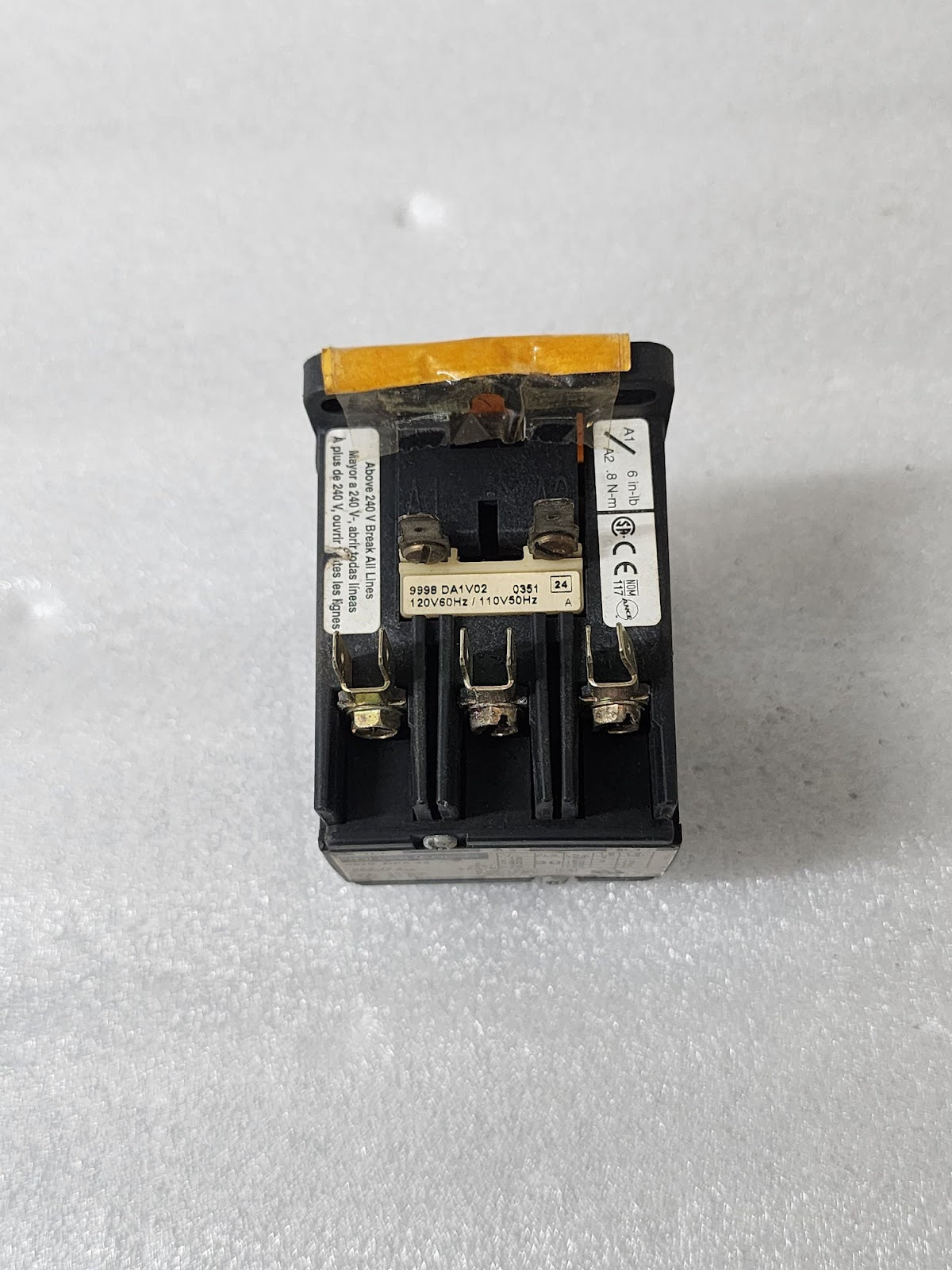 SQUARE D 8910DPA33 3-POLE DIFINITE PURPOSE MAGNETIC CONTACTOR 110-120V