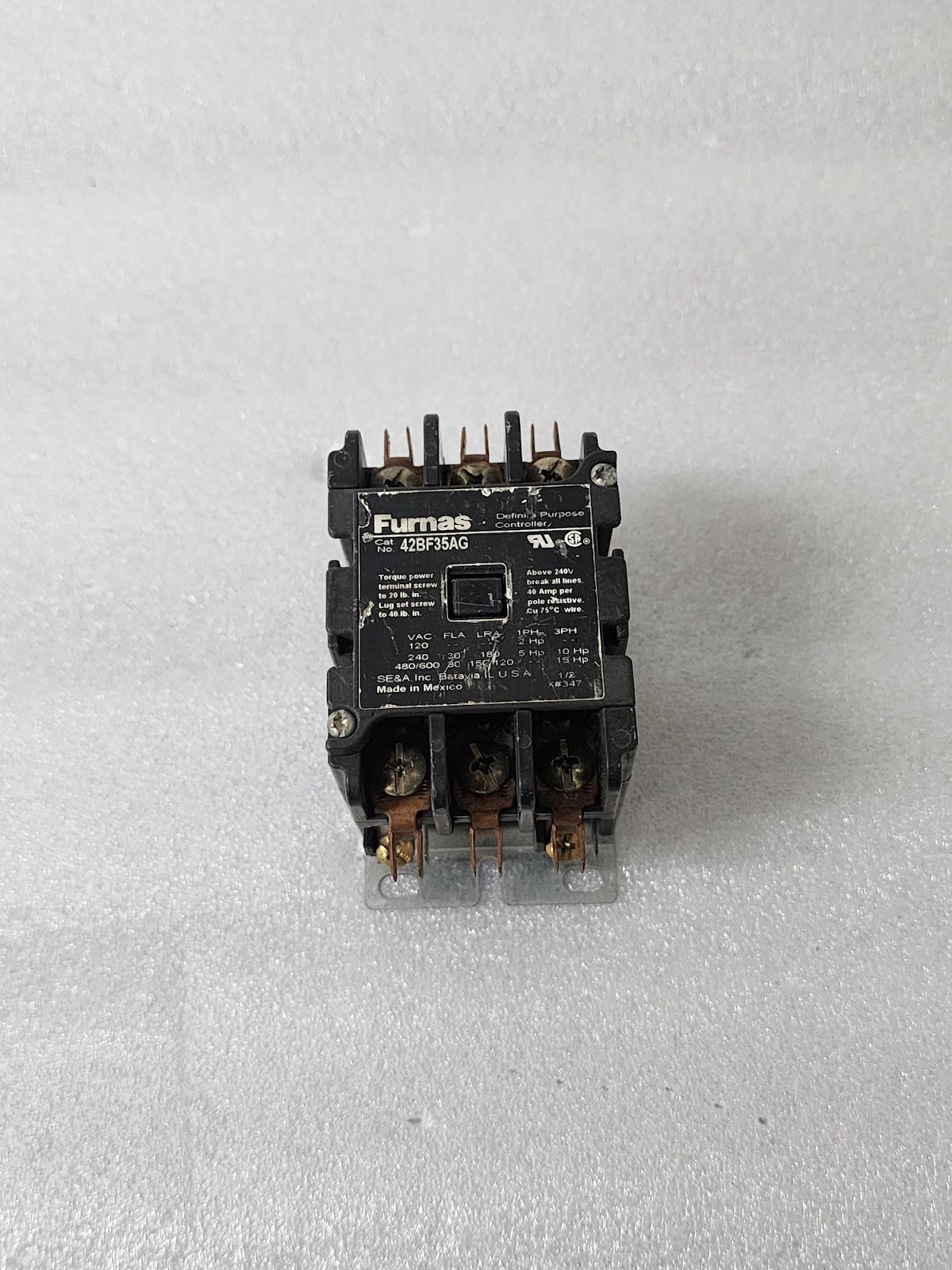 FURNAS 42BF35AG DEFINITE PURPOSE CONTACTOR