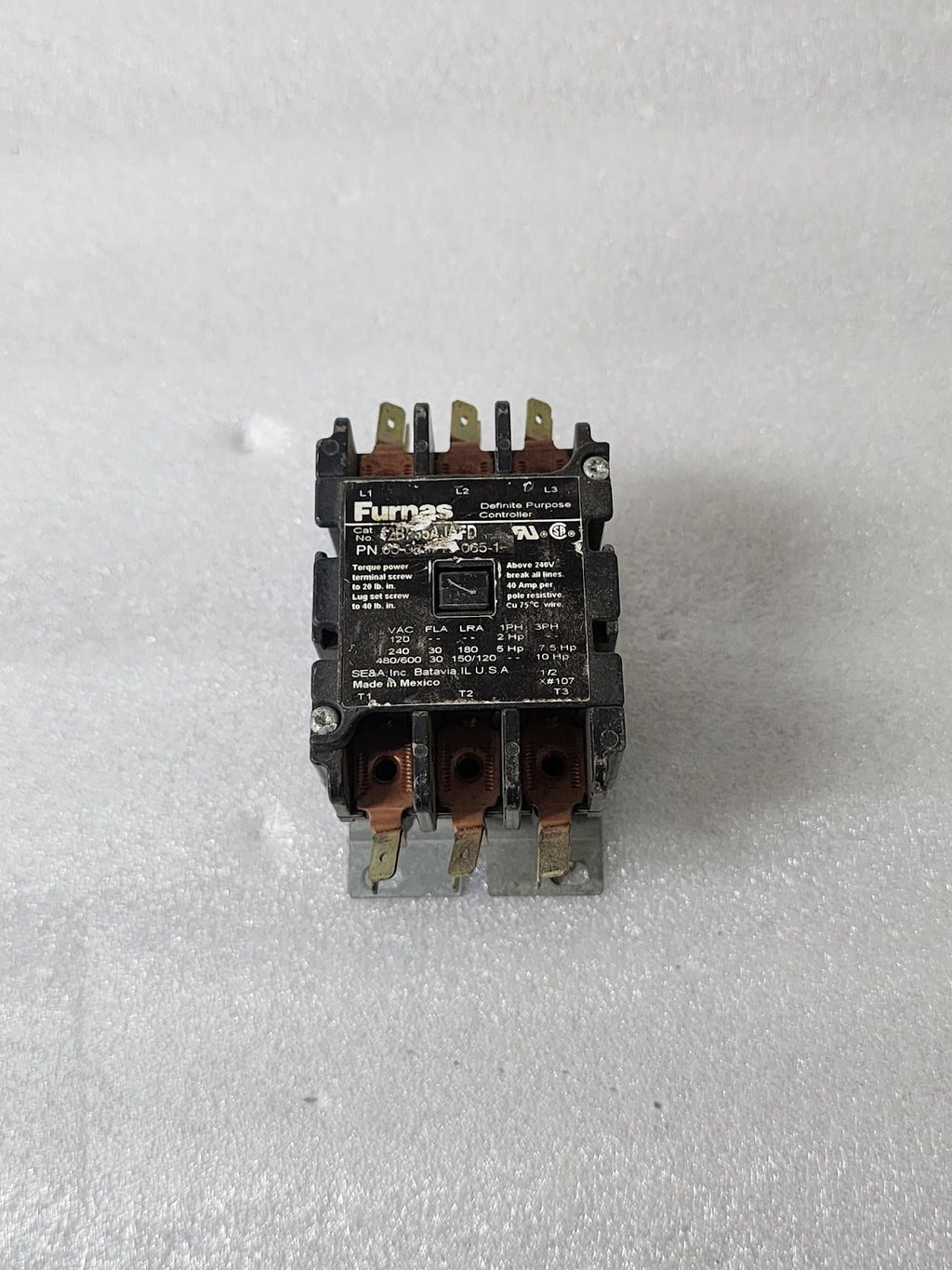 FURNAS 42BF35AJAFD DEFINITE PURPOSE CONTACTOR