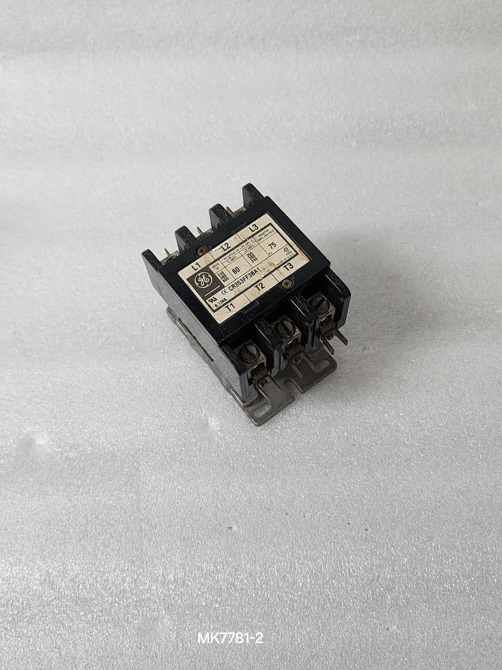 GENERAL ELECTRIC CR353FF3BA1 MAGNETIC CONTACTOR 60A COIL VOLTAGE 110-120V