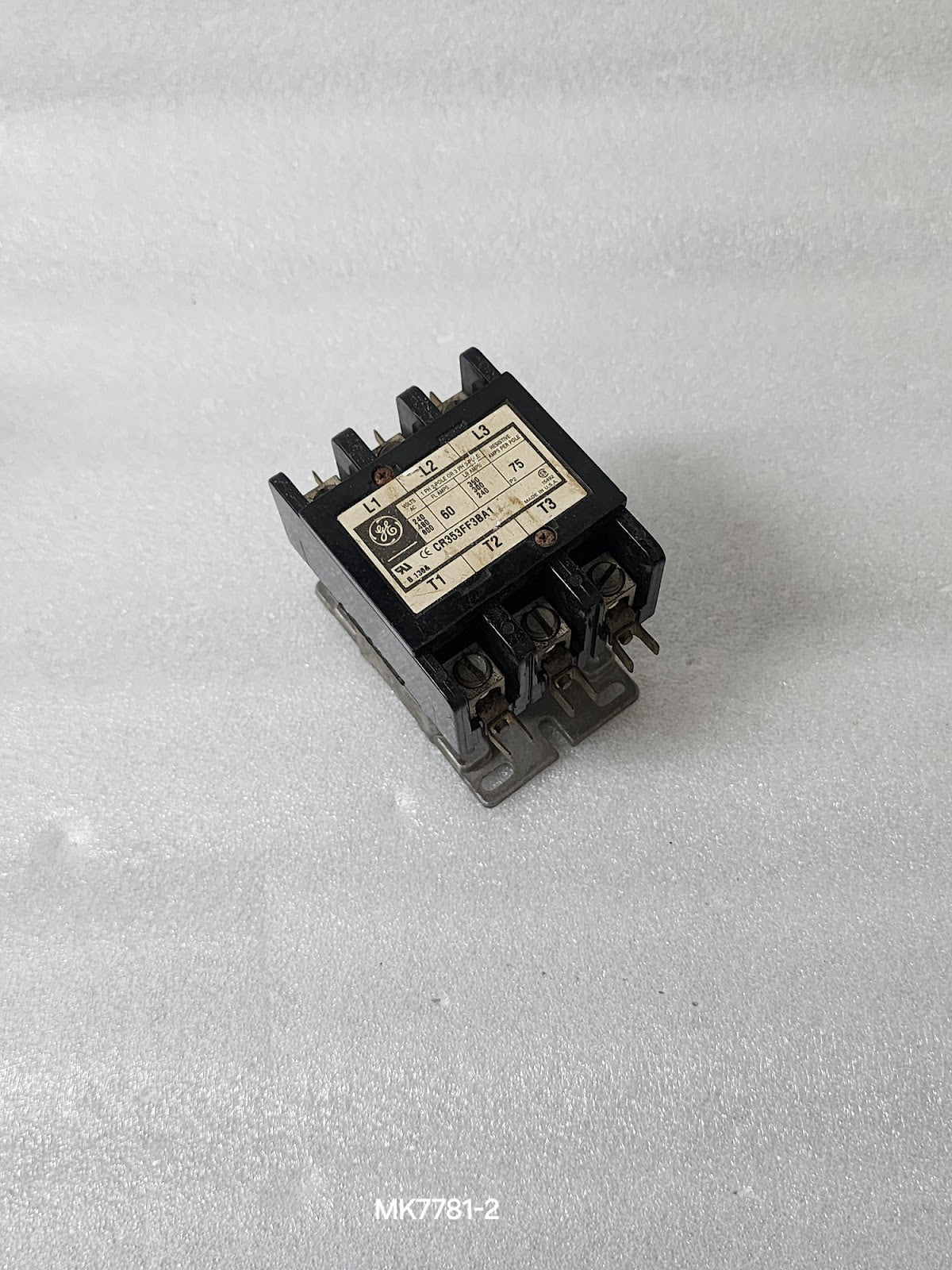 GENERAL ELECTRIC CR353FF3BA1 MAGNETIC CONTACTOR 60A COIL VOLTAGE 110-120V