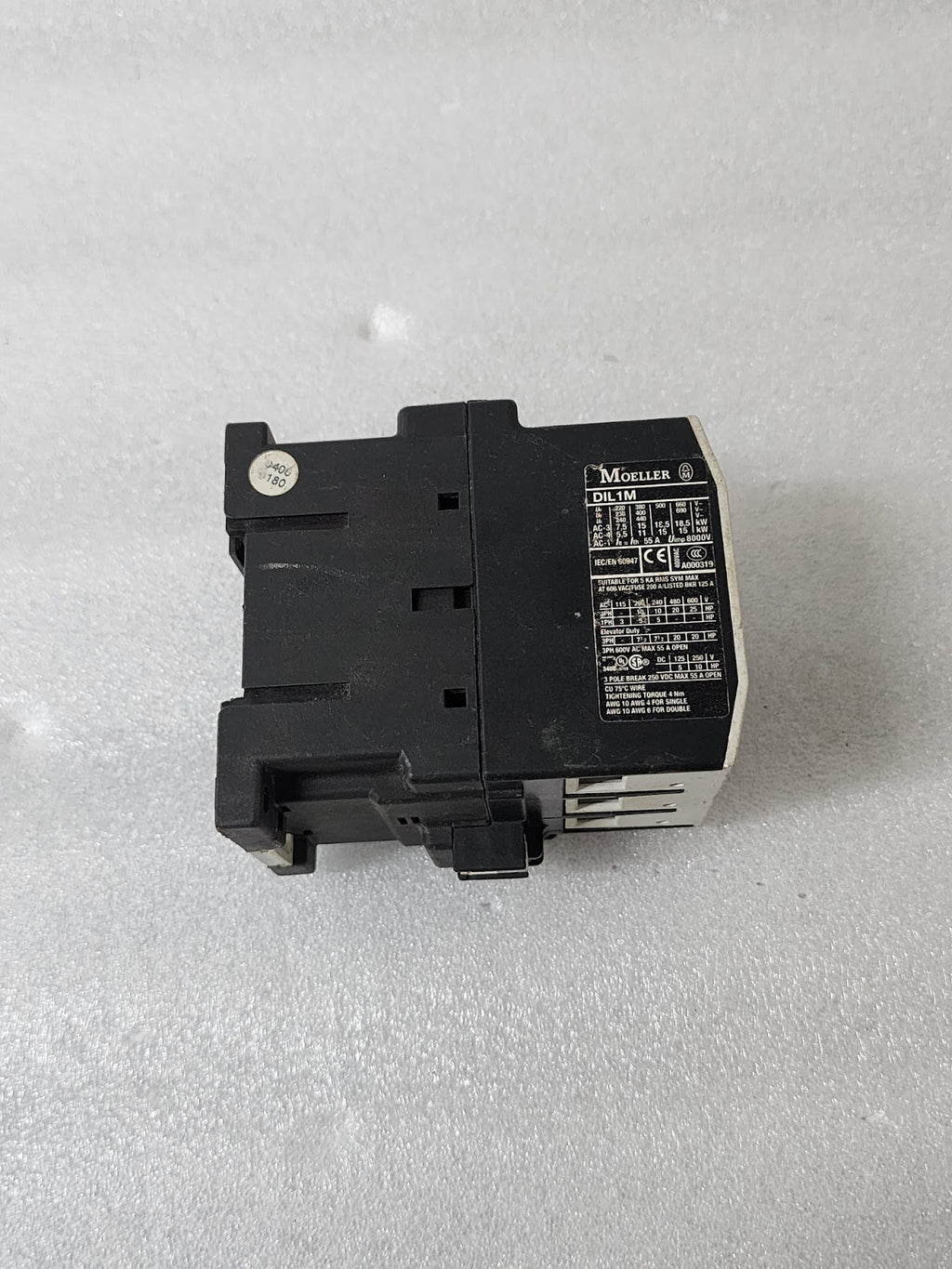 MOELLER DIL 1M MAGNETIC CONTACTOR 11S DIL M COIL VOLTAGE 110-120V