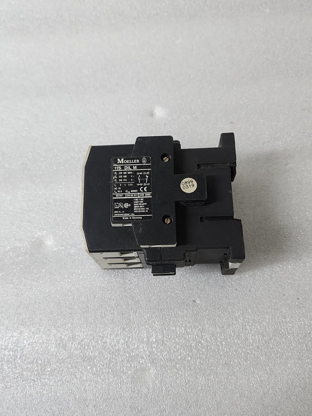 MOELLER DIL 1M MAGNETIC CONTACTOR 11S DIL M COIL VOLTAGE 110-120V