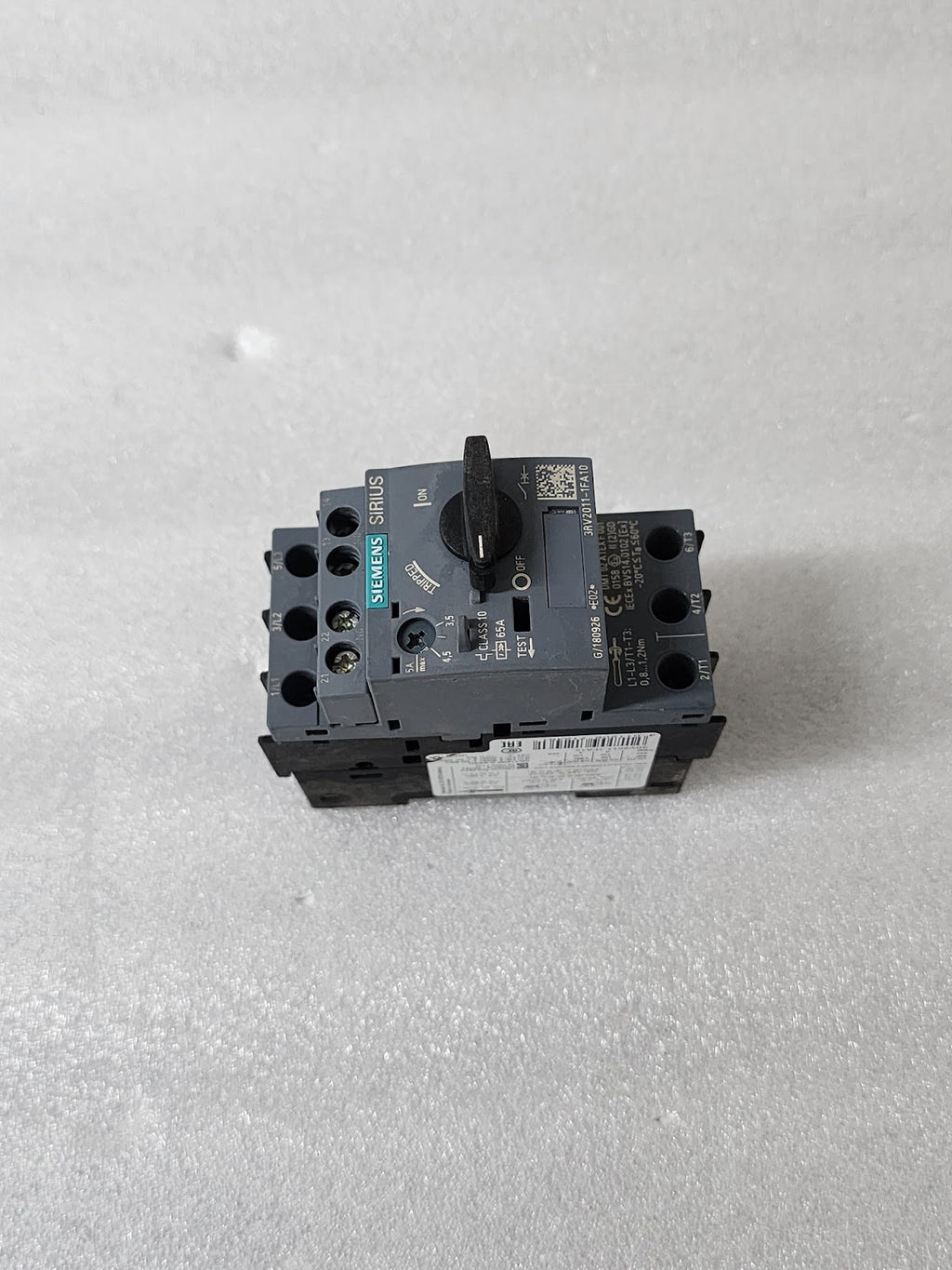SIEMENS 3RV2011-1FA10 CIRCUIT BREAKER FOR MOTOR PROTECTION