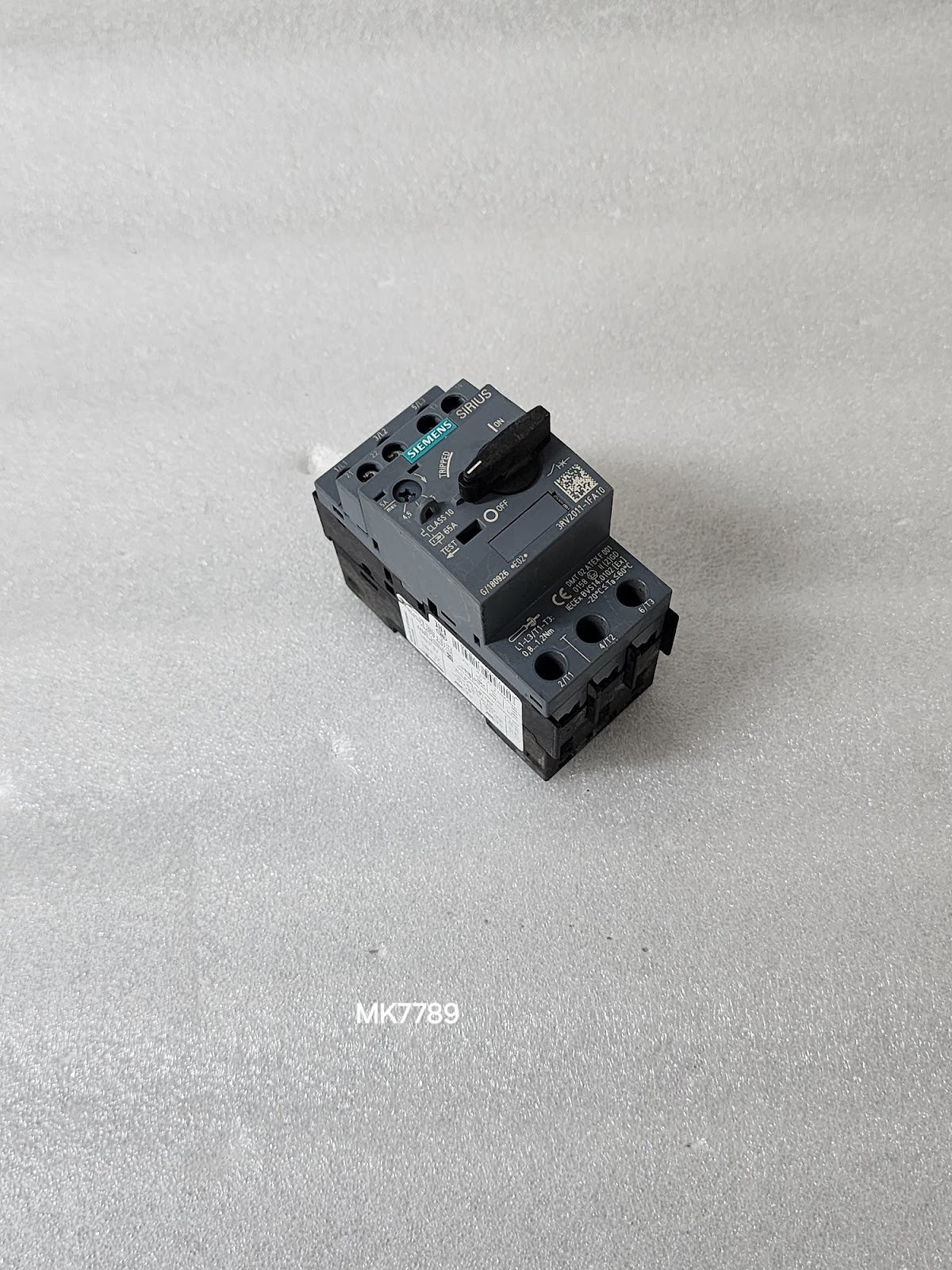 SIEMENS 3RV2011-1FA10 CIRCUIT BREAKER FOR MOTOR PROTECTION