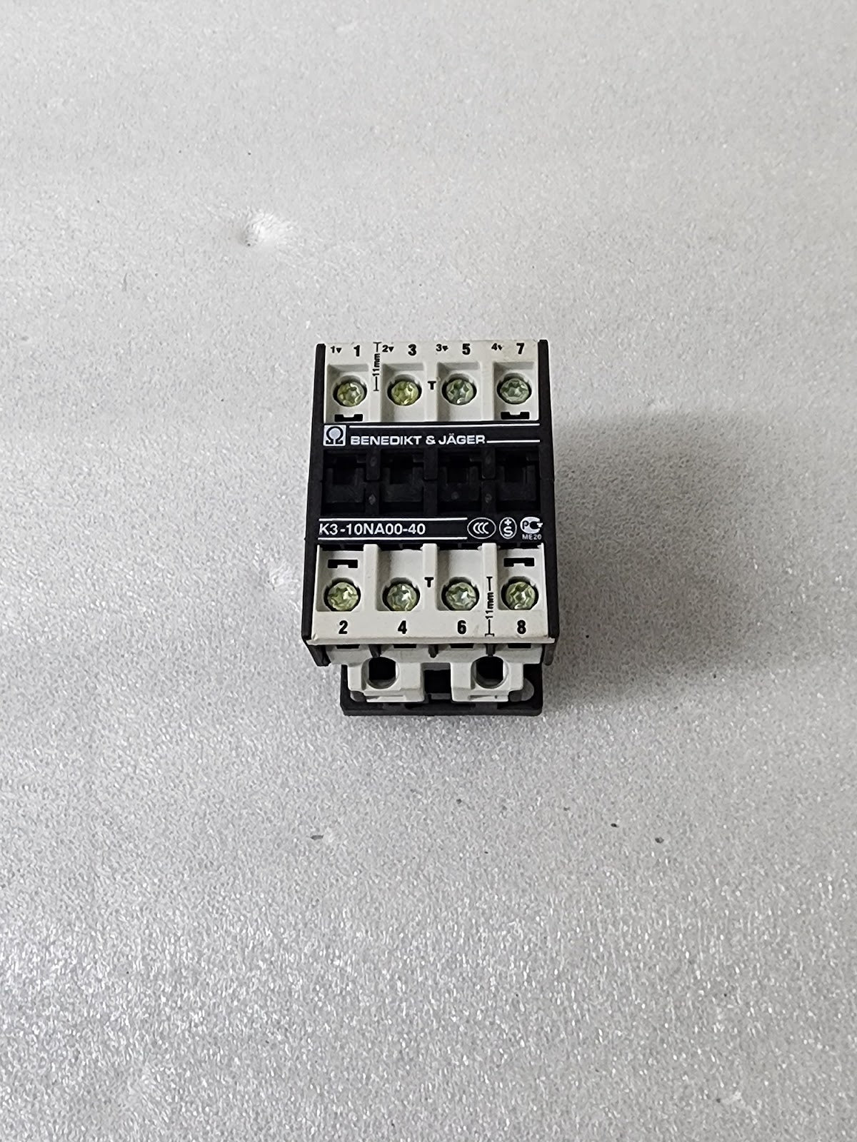 BENEDIKT & JAGER K3-10NA00-40 MAGNETIC CONTACTOR 10A COIL VOLTAGE 220-264V