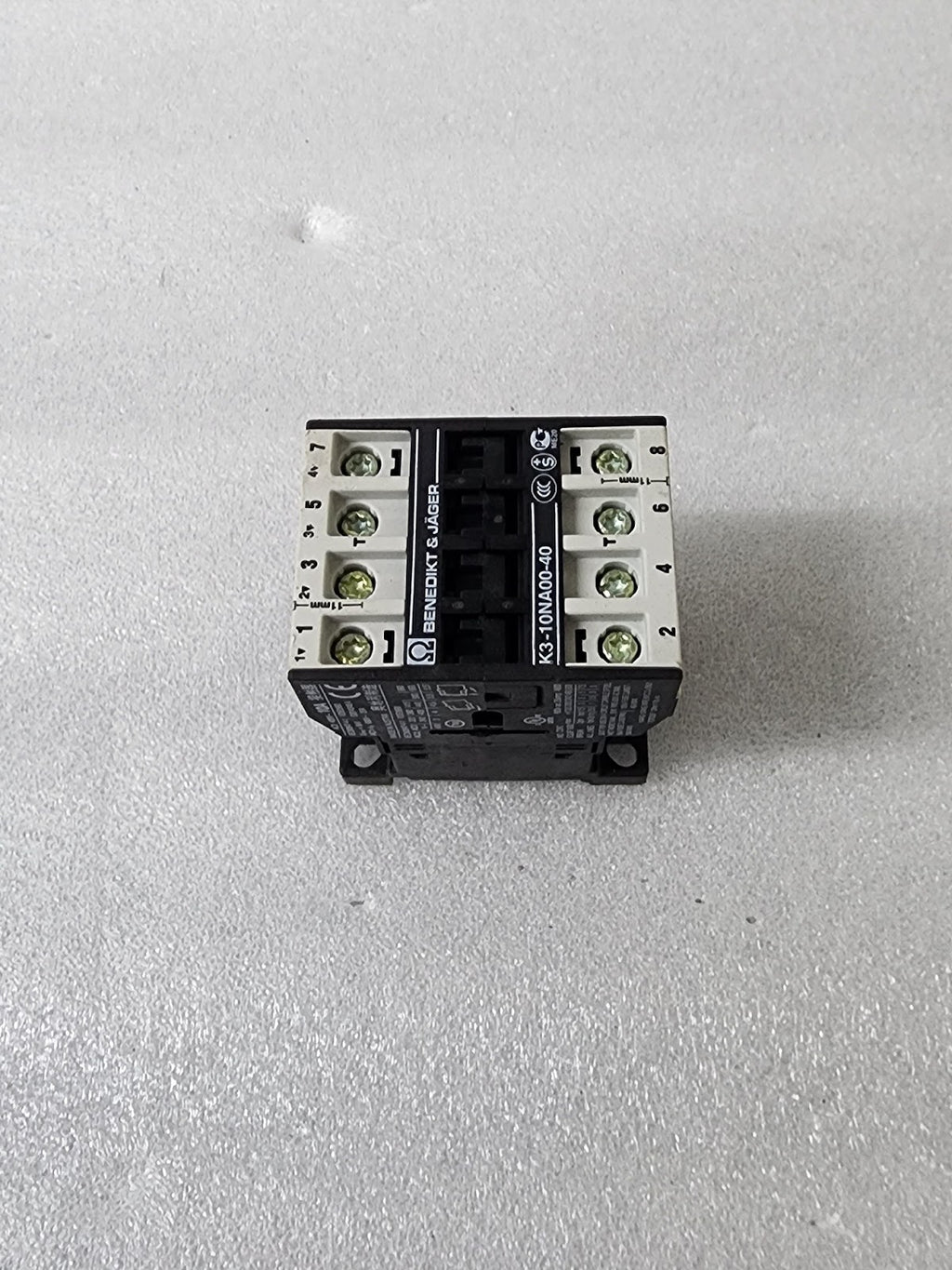 BENEDIKT & JAGER K3-10NA00-40 MAGNETIC CONTACTOR 10A COIL VOLTAGE 220-264V