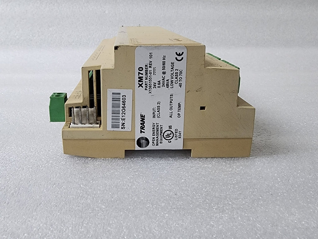TRANE XM70 PROGRAMMABLE CONTROLLER X13651551-01 REV 101