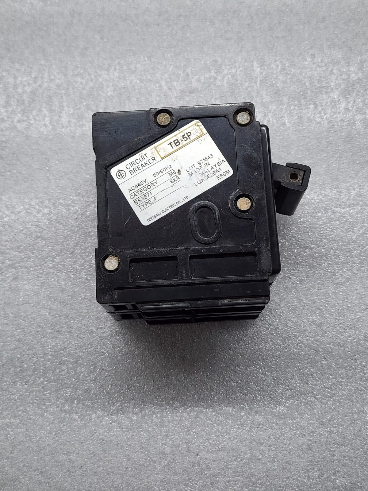 TERASAKI ELECTRIC TB-5P 2-POLE CIRCUIT BREAKER 20A