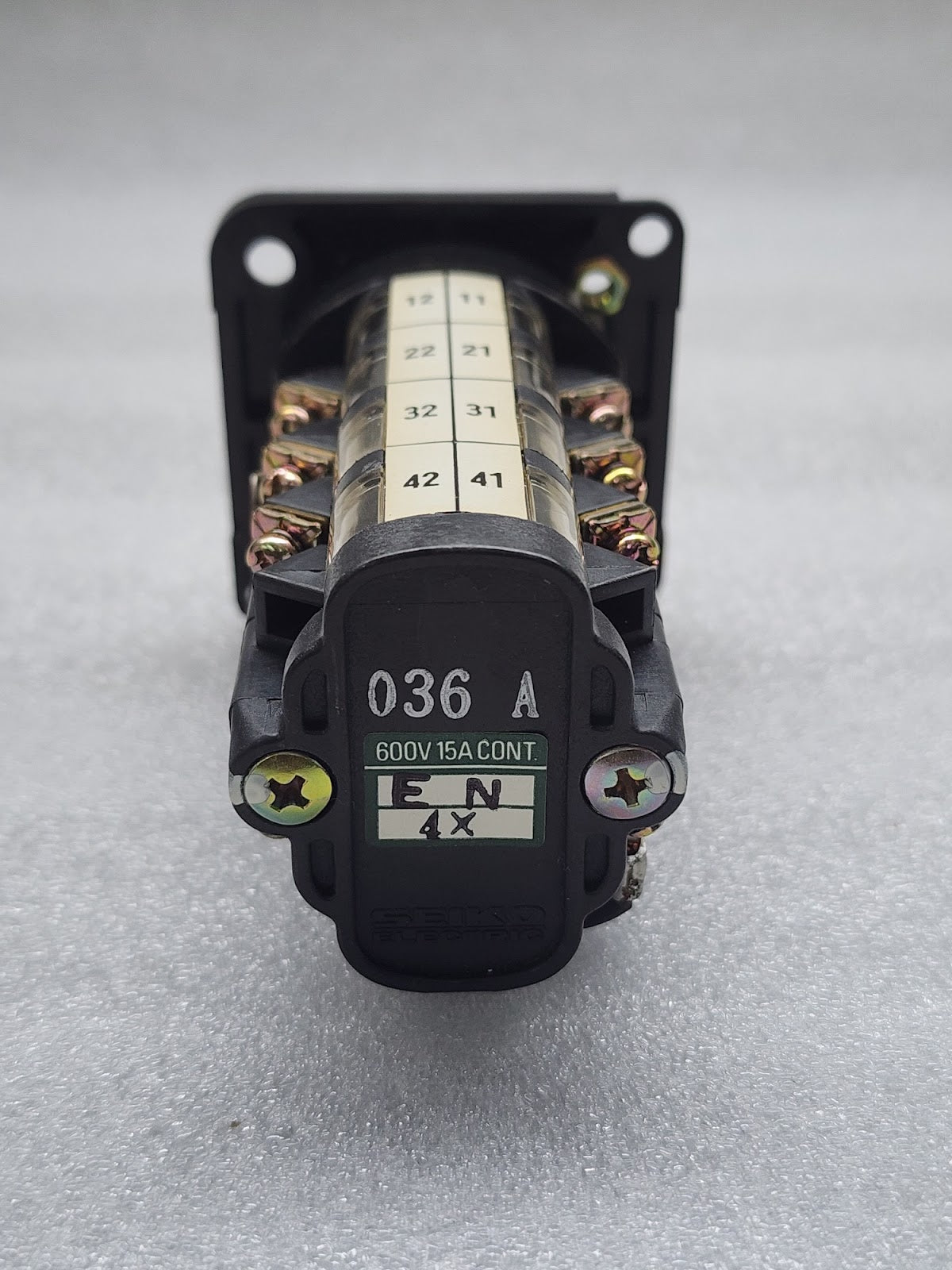 SEIKO ELECTRIC EN4X CAM SWITCH 600V 15A 036 A