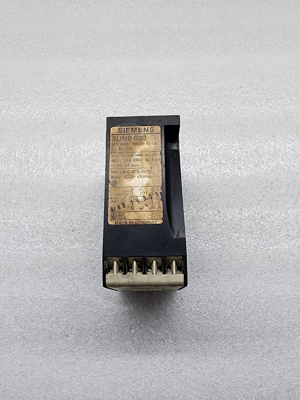 SIEMENS 3UN8 020 SOLID STATE OVERLOAD RELAY 24VDC