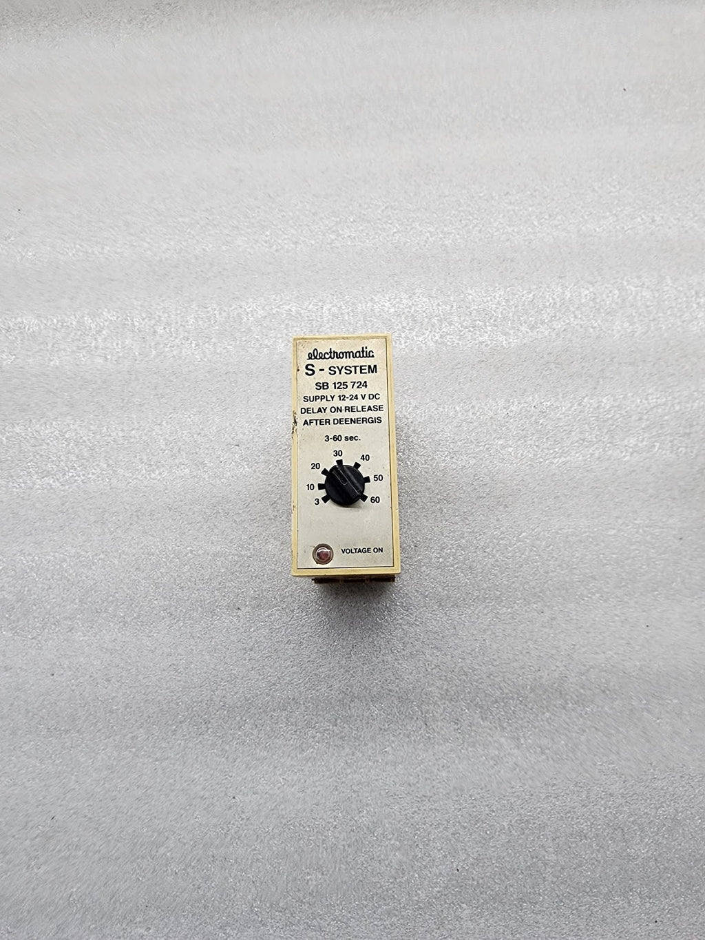 ELECTROMATIC SB 125 724 DELAY ON-RELEASE AFTER DEENERGIS