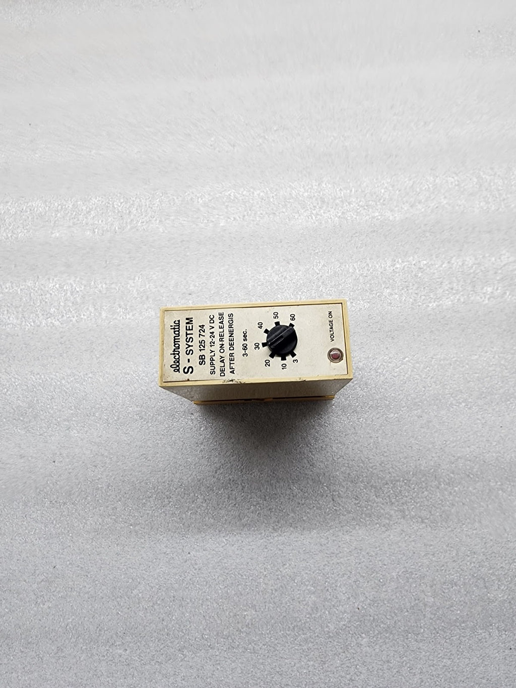 ELECTROMATIC SB 125 724 DELAY ON-RELEASE AFTER DEENERGIS