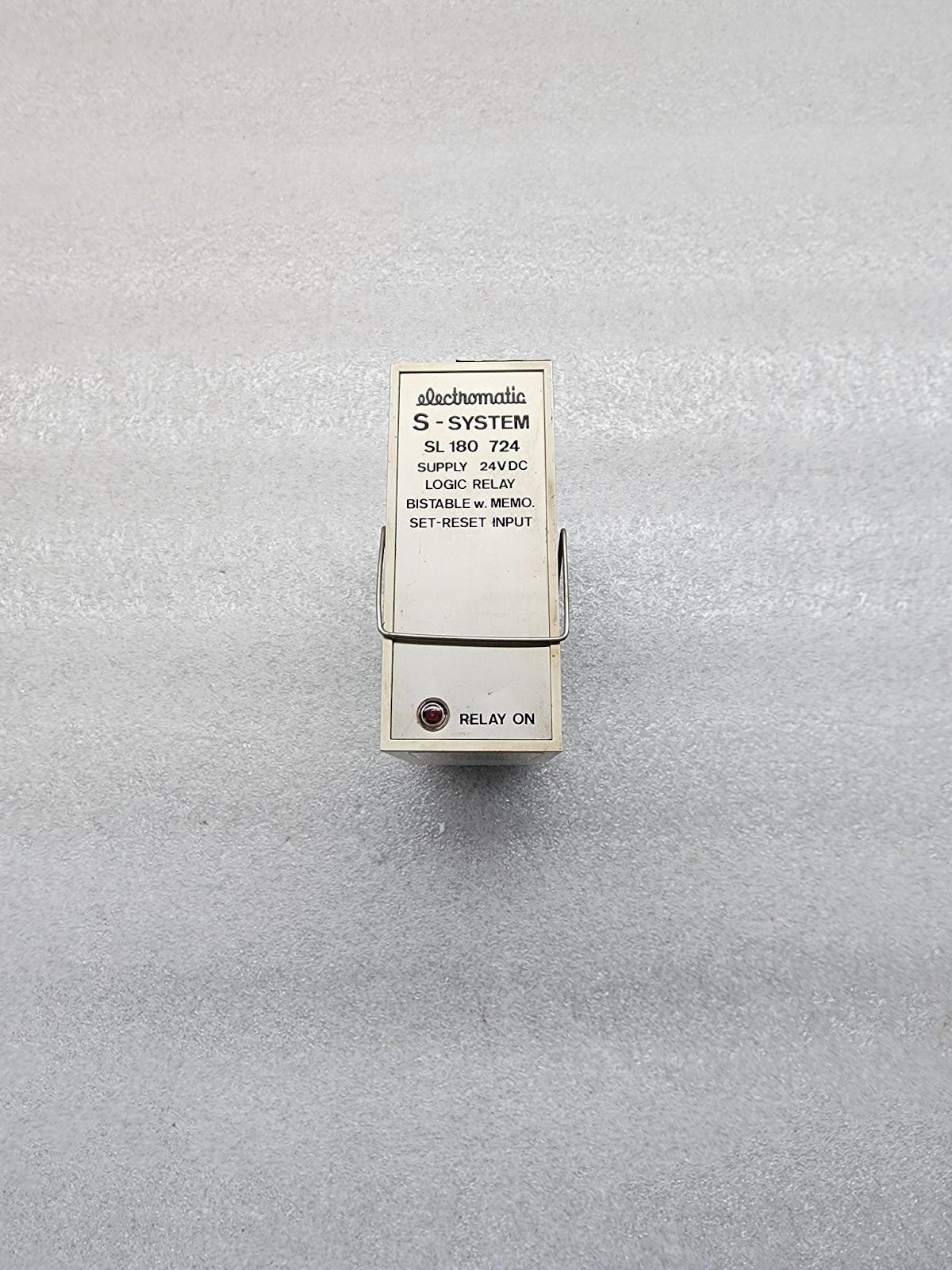 ELECTROMATIC SL180724 LOGIC RELAY BISTABLE W MEMO SET-RESET INPUT 24VDC
