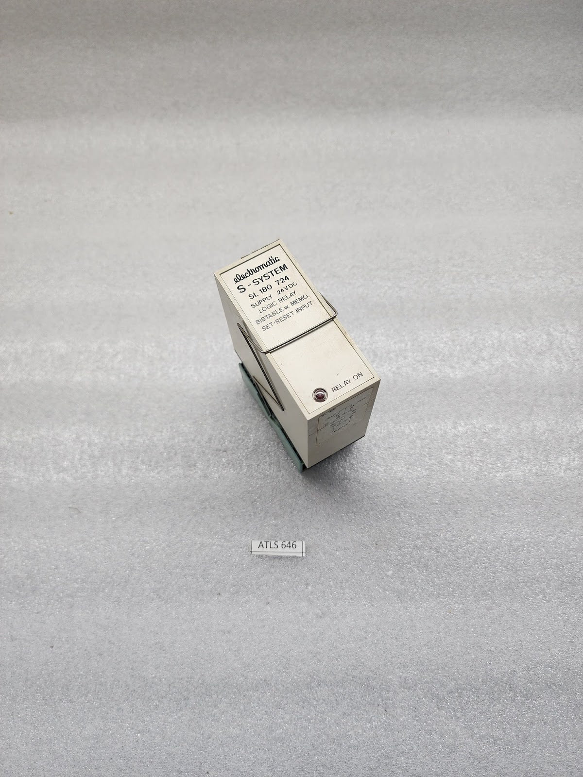 ELECTROMATIC SL180724 LOGIC RELAY BISTABLE W MEMO SET-RESET INPUT 24VDC