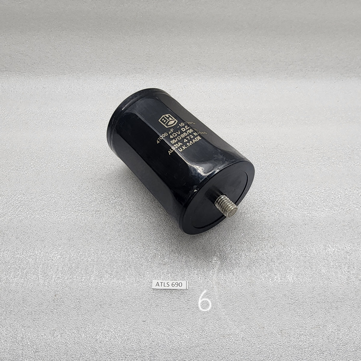 BHC AEROVAX ALS21A 473 NJ040 ELECTROLYTIC CAPACITOR 55/085/56 LL