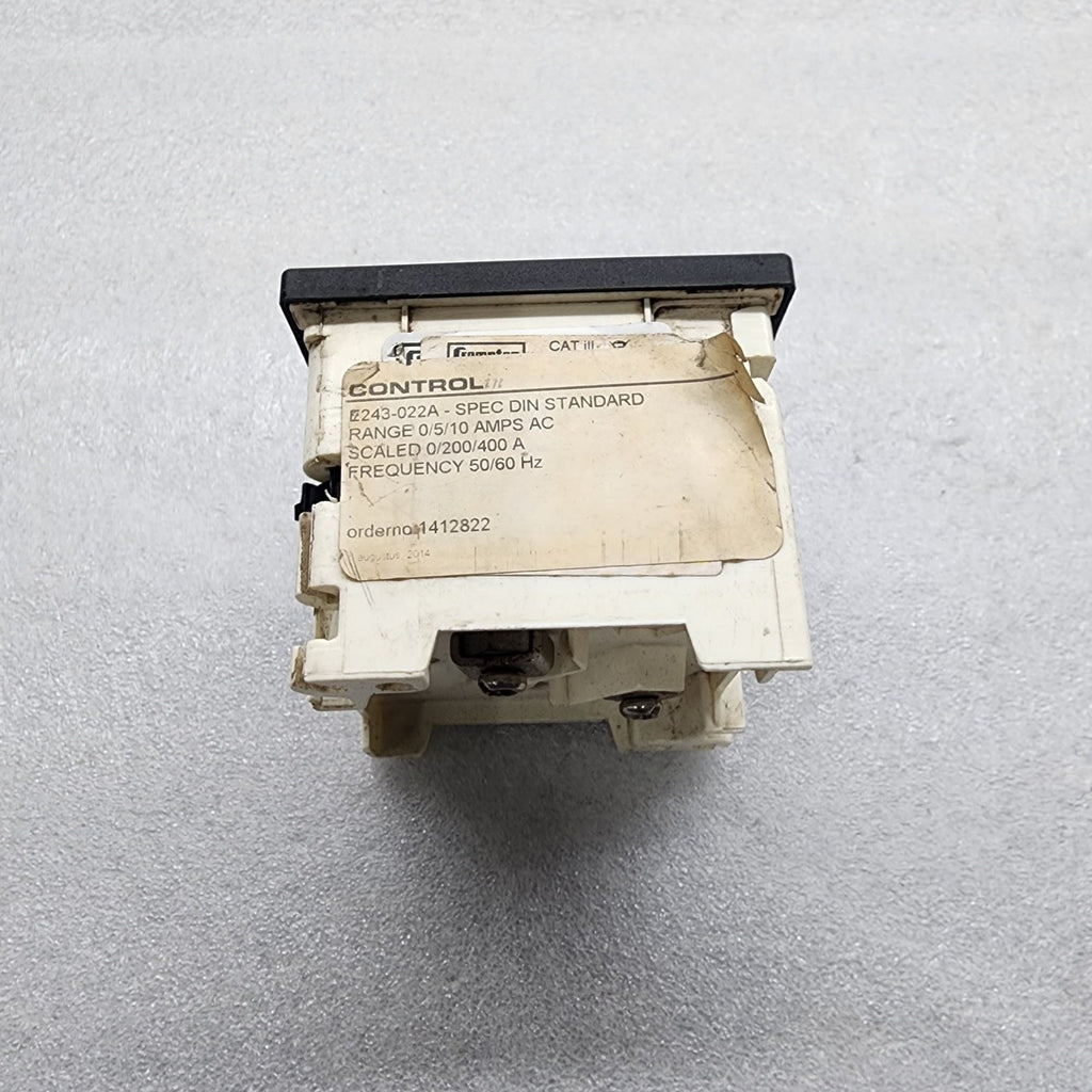CROMPTON 243-022A AMMETER CT 200/5A 0-400A