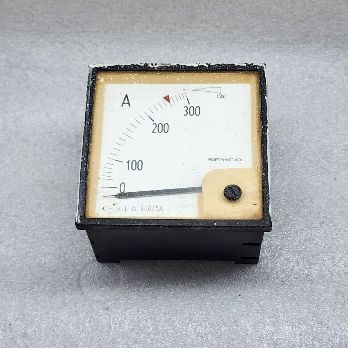 SEMCO CT 300/5A AMMETER 0-1500A