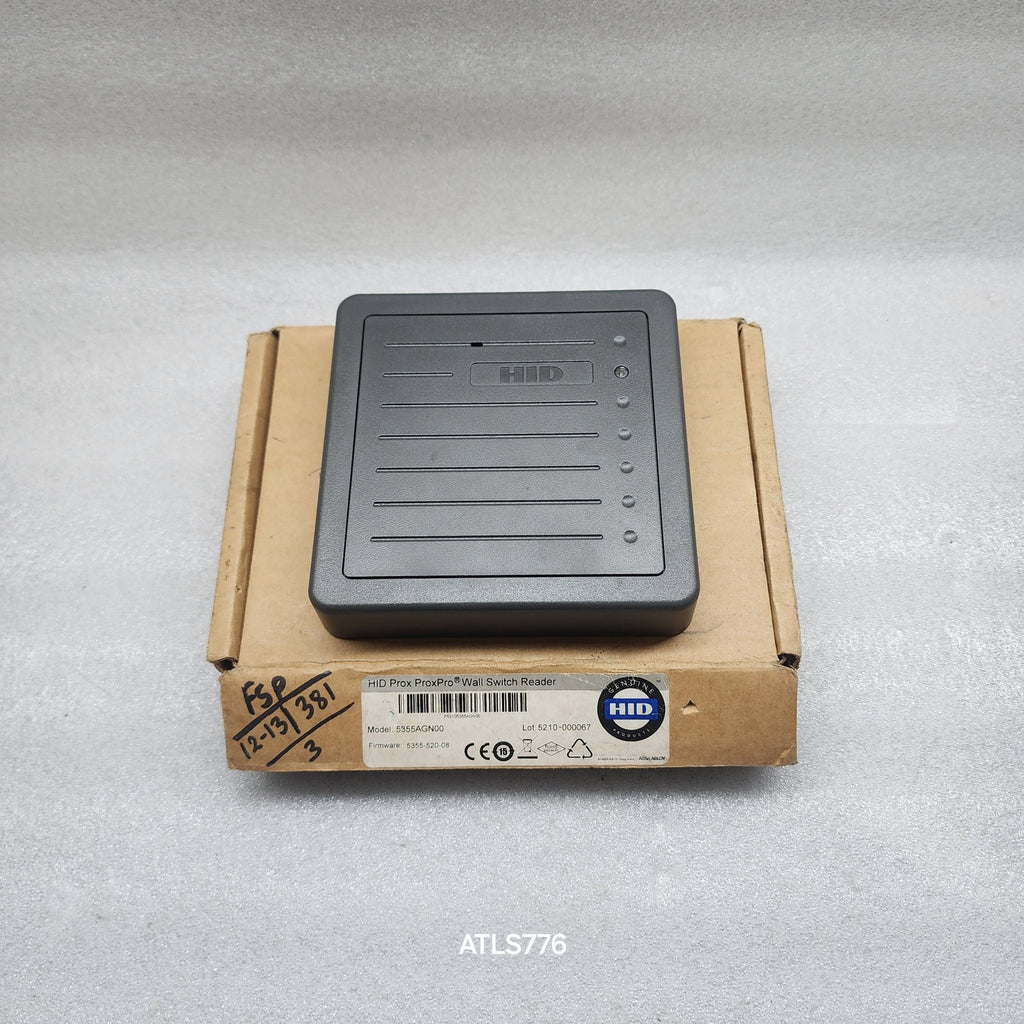 HID PROX 5355AGN00 WALL SWITCH READER 5355-300-01 FW 5355-520-08