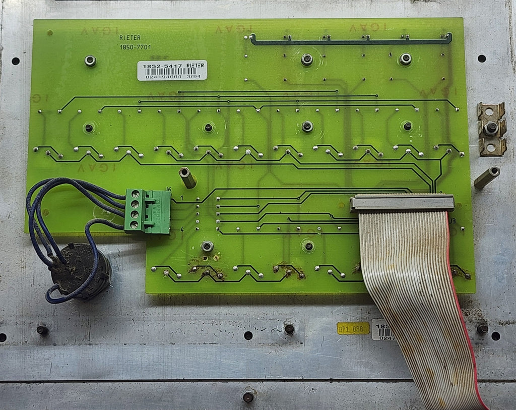 RIETER 1852-2291 SPINNING SYSTEMS