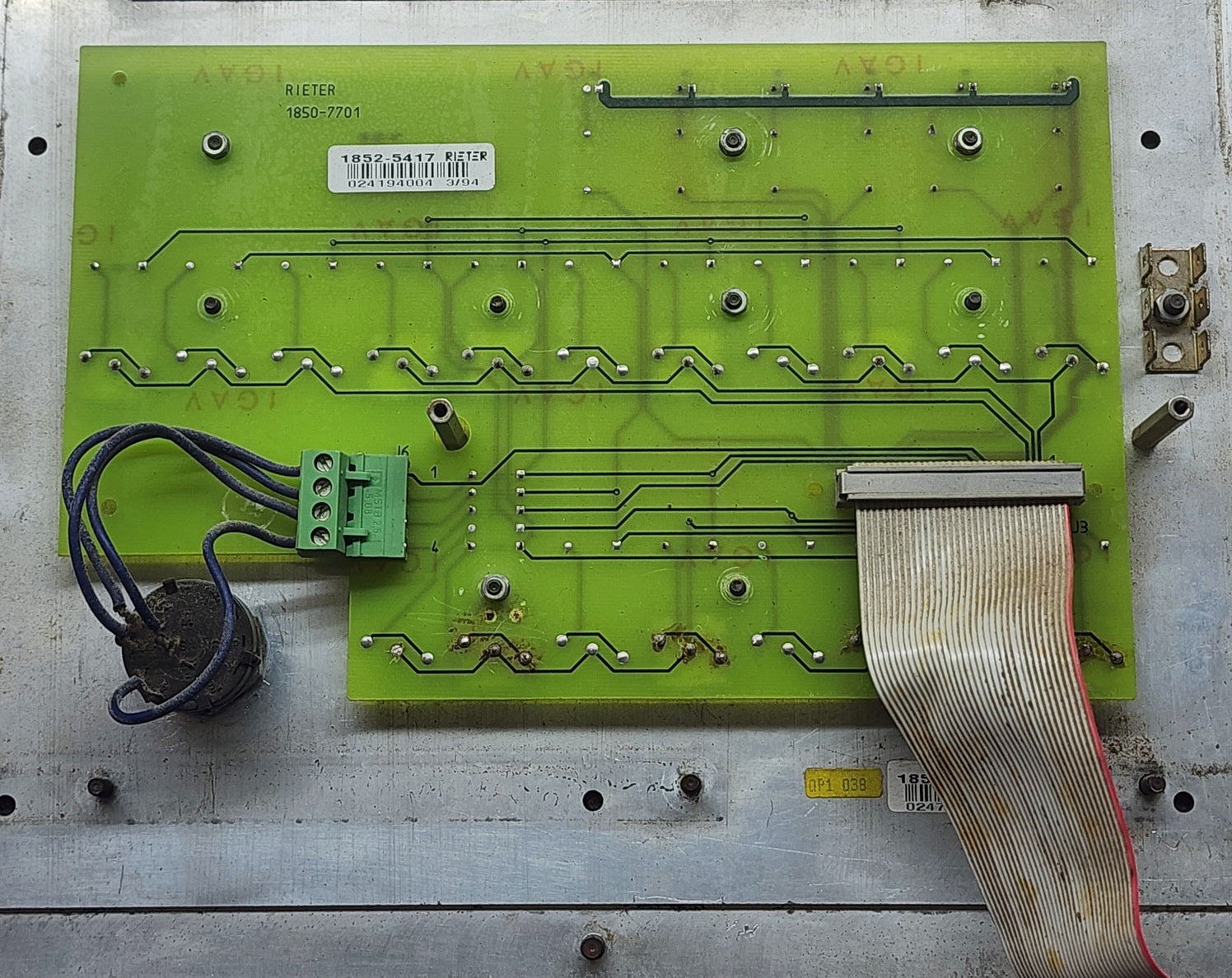 RIETER 1852-2291 SPINNING SYSTEMS