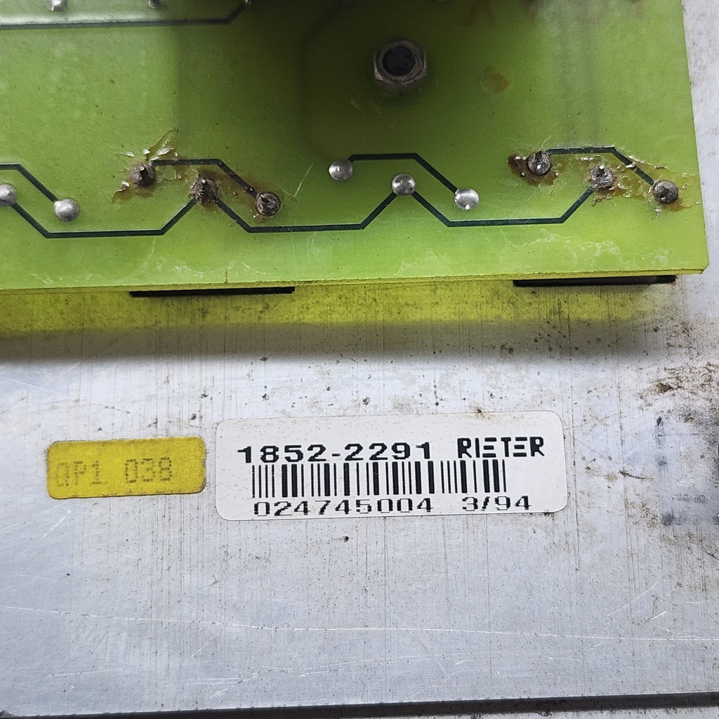 RIETER 1852-2291 SPINNING SYSTEMS