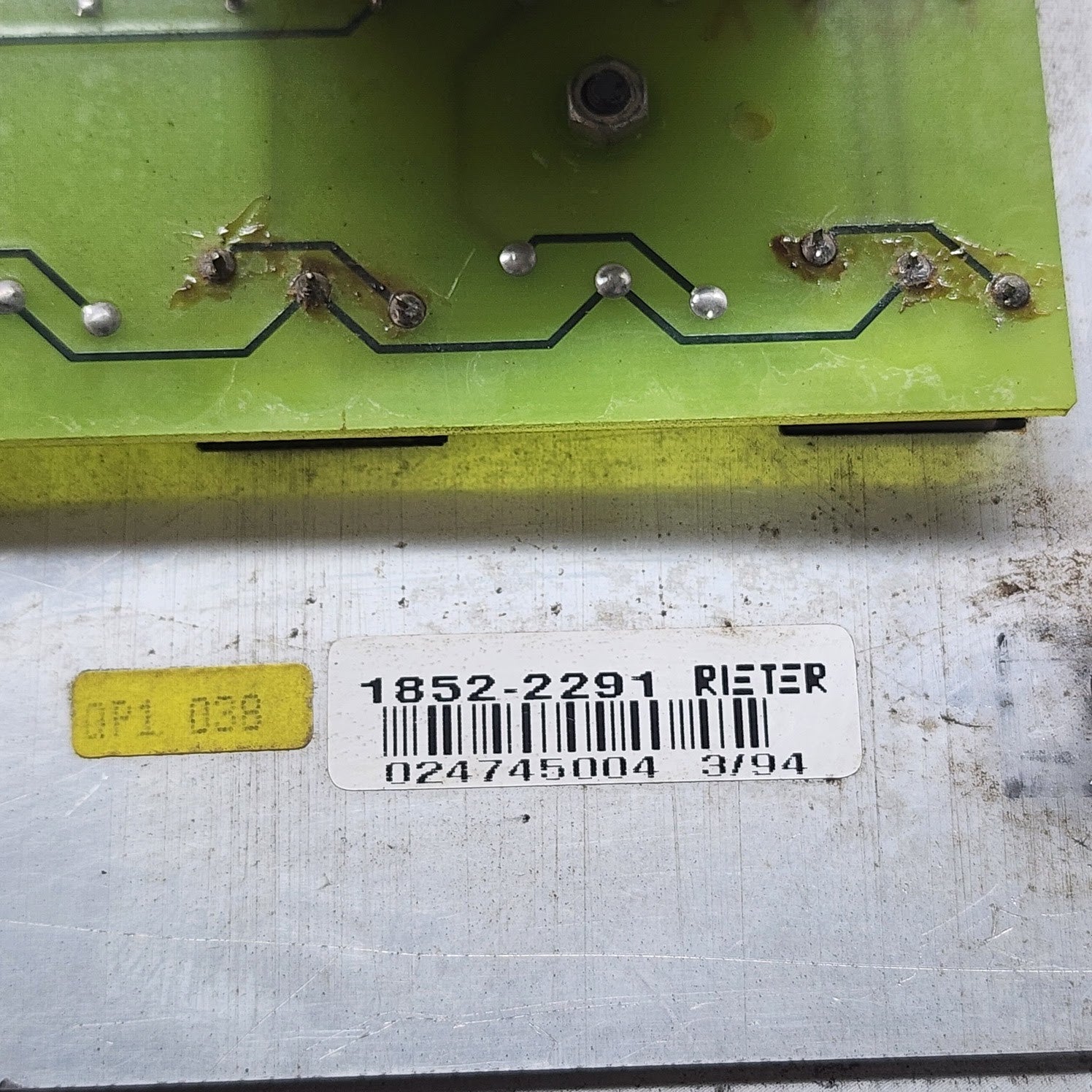 RIETER 1852-2291 SPINNING SYSTEMS