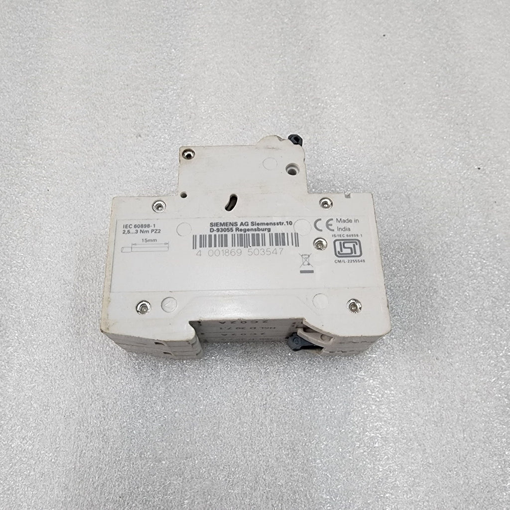 SIEMENS 5SL4202-7RC 2-POLE BREAKER 2A