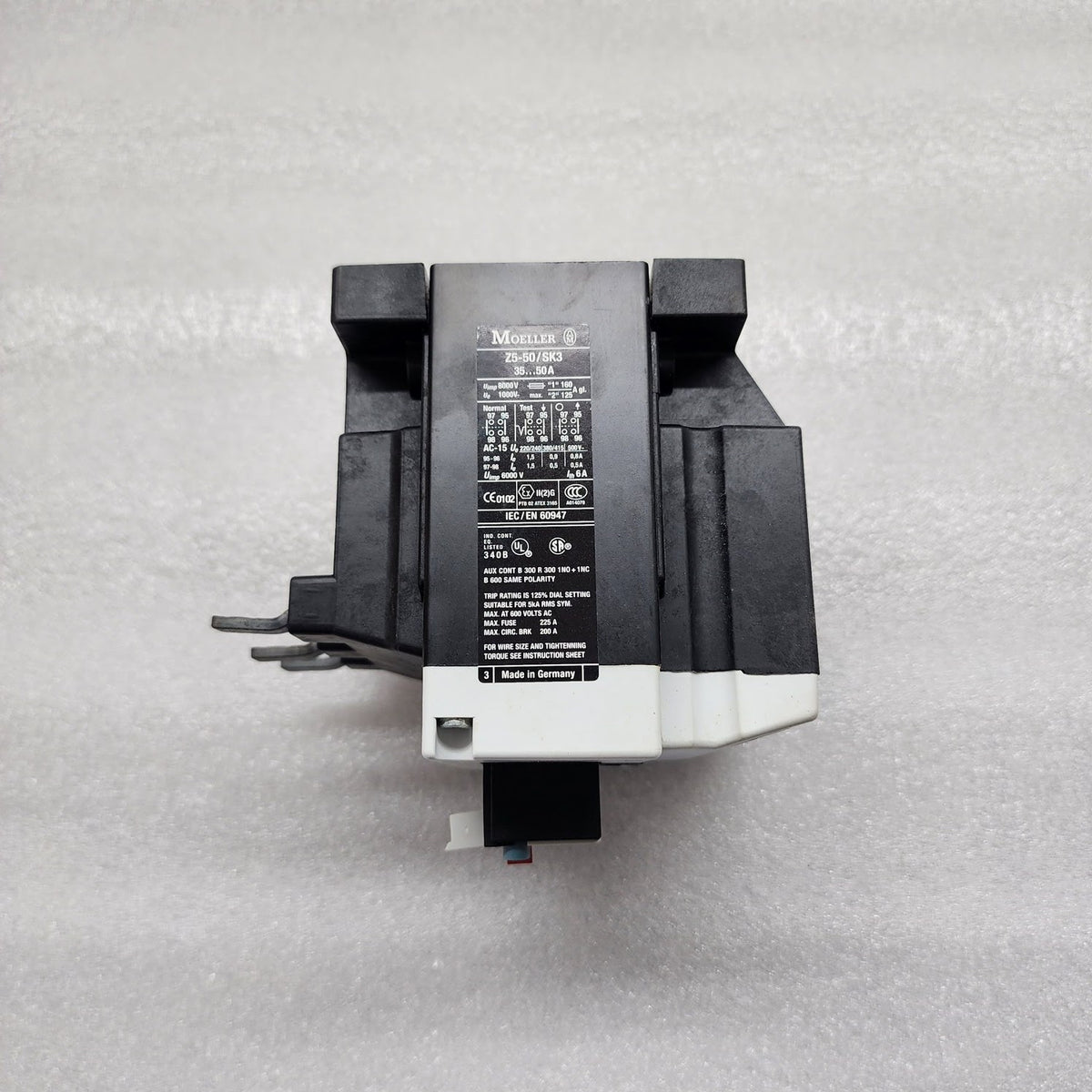 MOELLER Z5-50/SK3 THERMAL OVERLOAD RELAY 35-50A