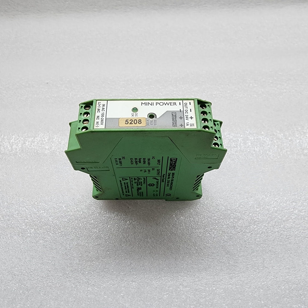 PHOENIX CONTACT MINI-PS-100-240AC/24DC/1 MINI POWER SUPPLY 2938840