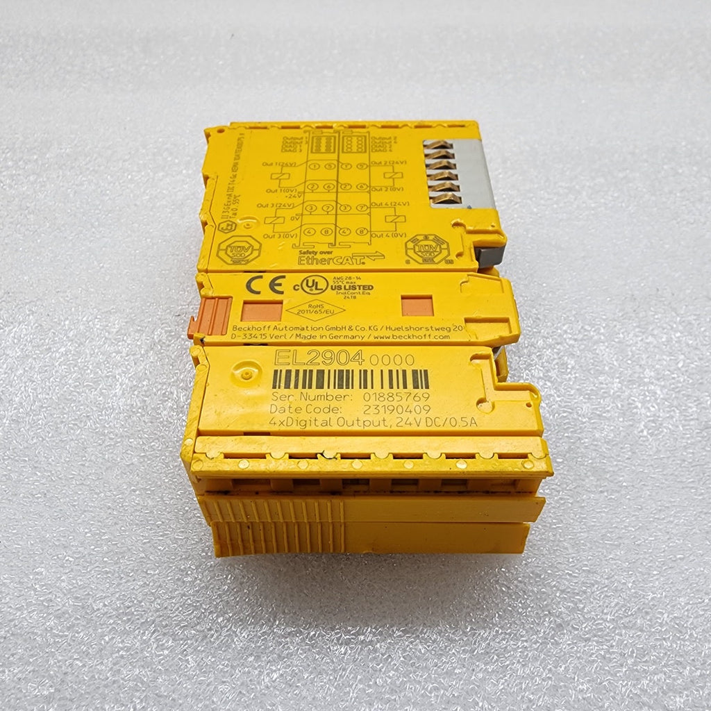 BECKHOFF EL2904-0000 ETHER CAT TERMINAL 4-CH DIGITAL OUTPUT