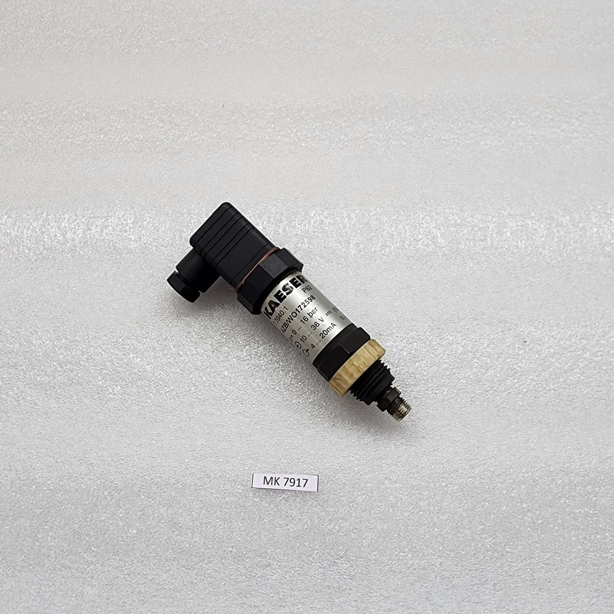 KAESER AZB/WO172598 PRESSURE SENSOR TRANSDUCER 7.7040.1 0-16 BAR 7MF1562-8AA01