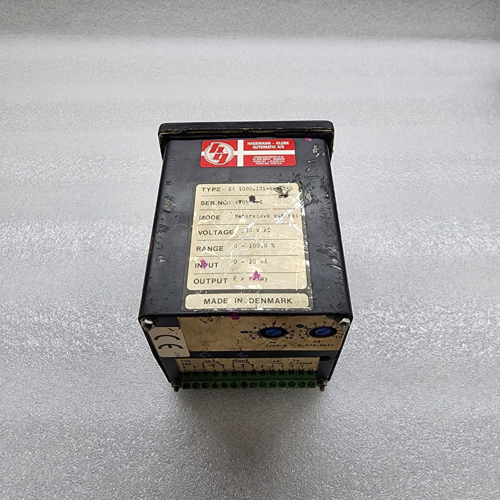 HAGEMANN GLOBE AUTOMATIC ET 1000.131-6  MOTORVALVE CONTROL 230V