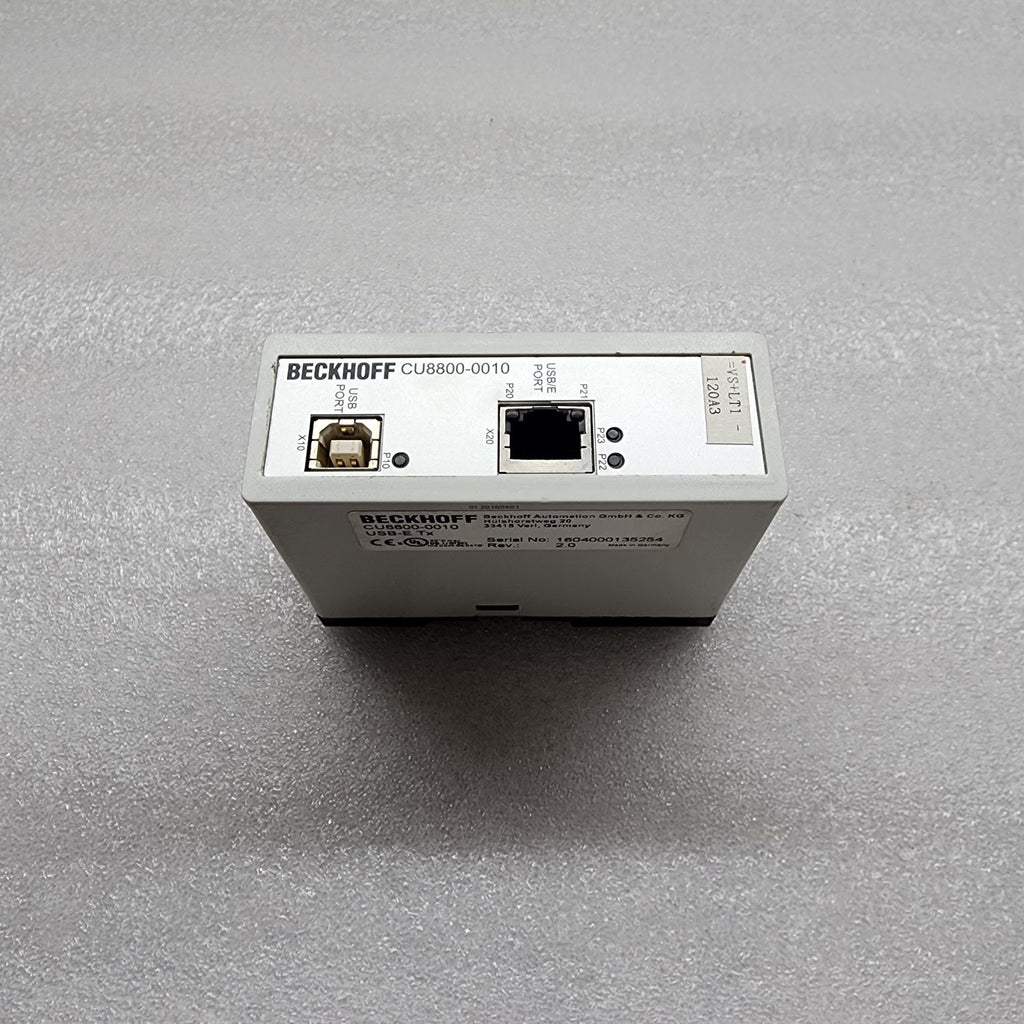 BECKHOFF USB-E TX USB EXTENDER TRANSMITTER CU8800-0010 REV 2.0