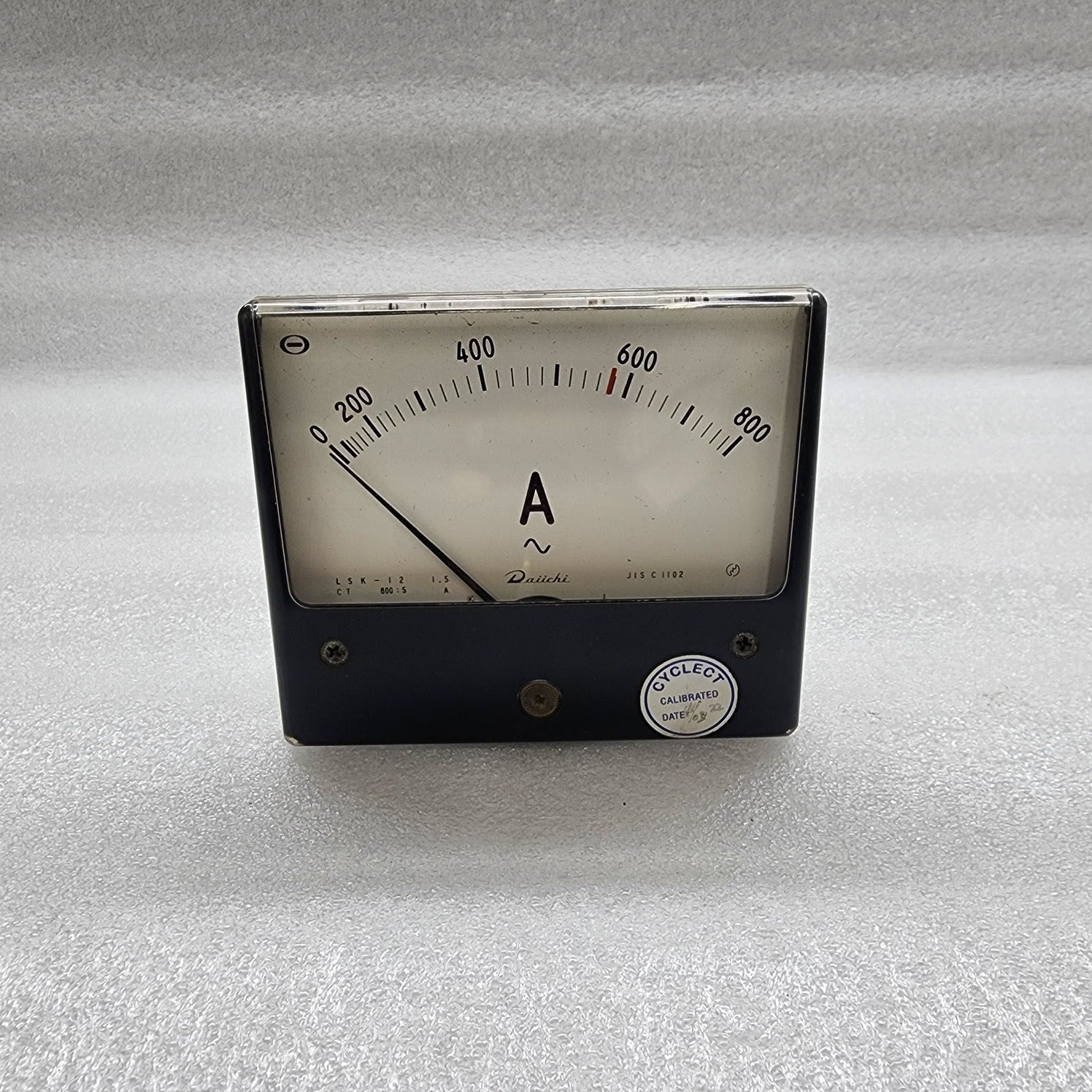 DAIICHI LSK-12 AMMETER 0-800A CT RATIO 800/5A