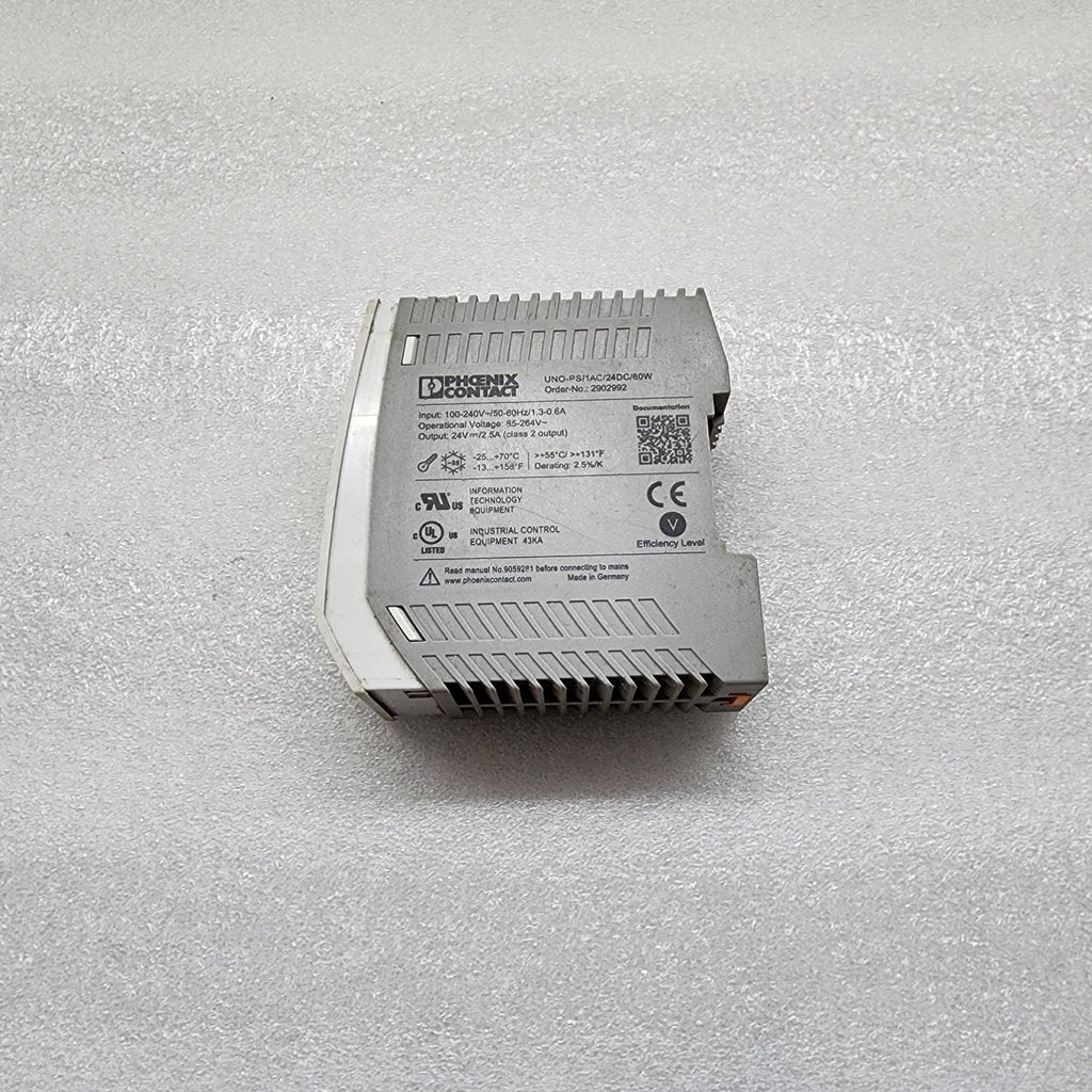 PHOENIX CONTACT UNO-PS/1AC/24DC/60W POWER SUPPLY 2902992 24VDC 2.5A