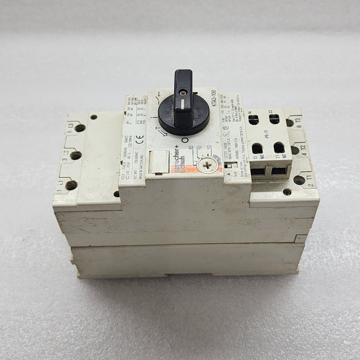 SPRECHER + SCHUH KTA3-100 MOTOR CIRCUIT CONTROLLER 40-63A