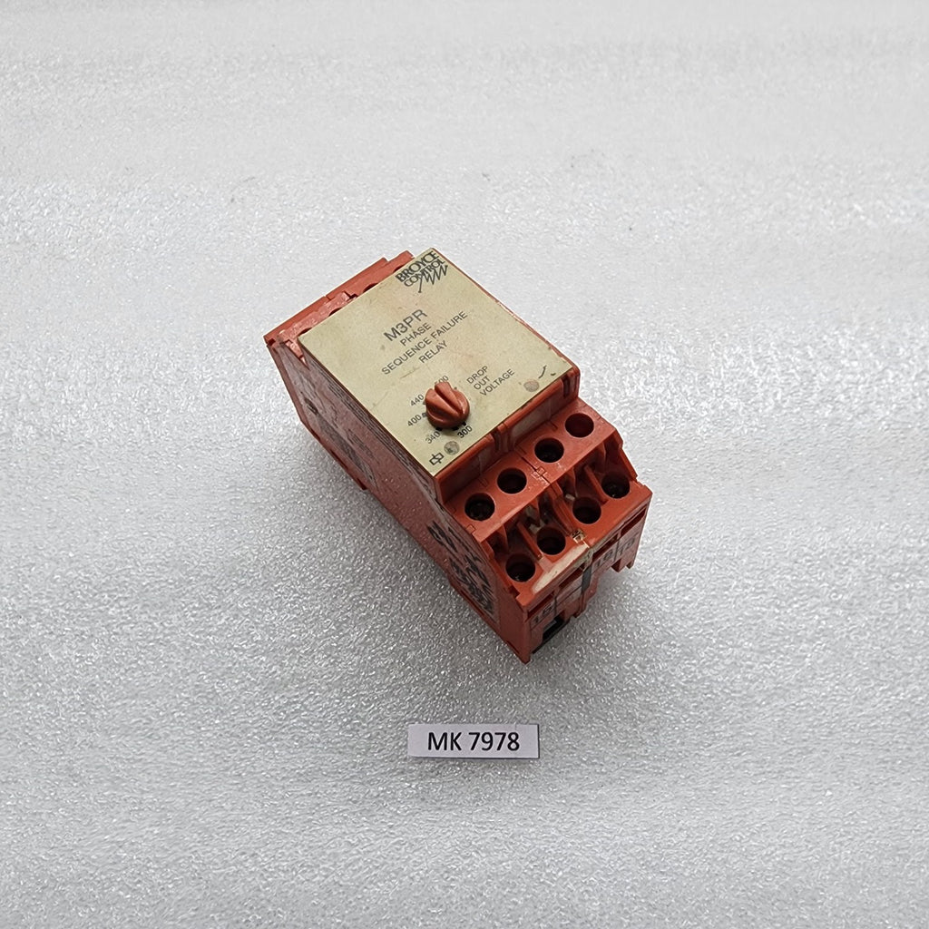 BROYCE CONTROL M3PR PHASE SEQUENCE FAILURE RELAY