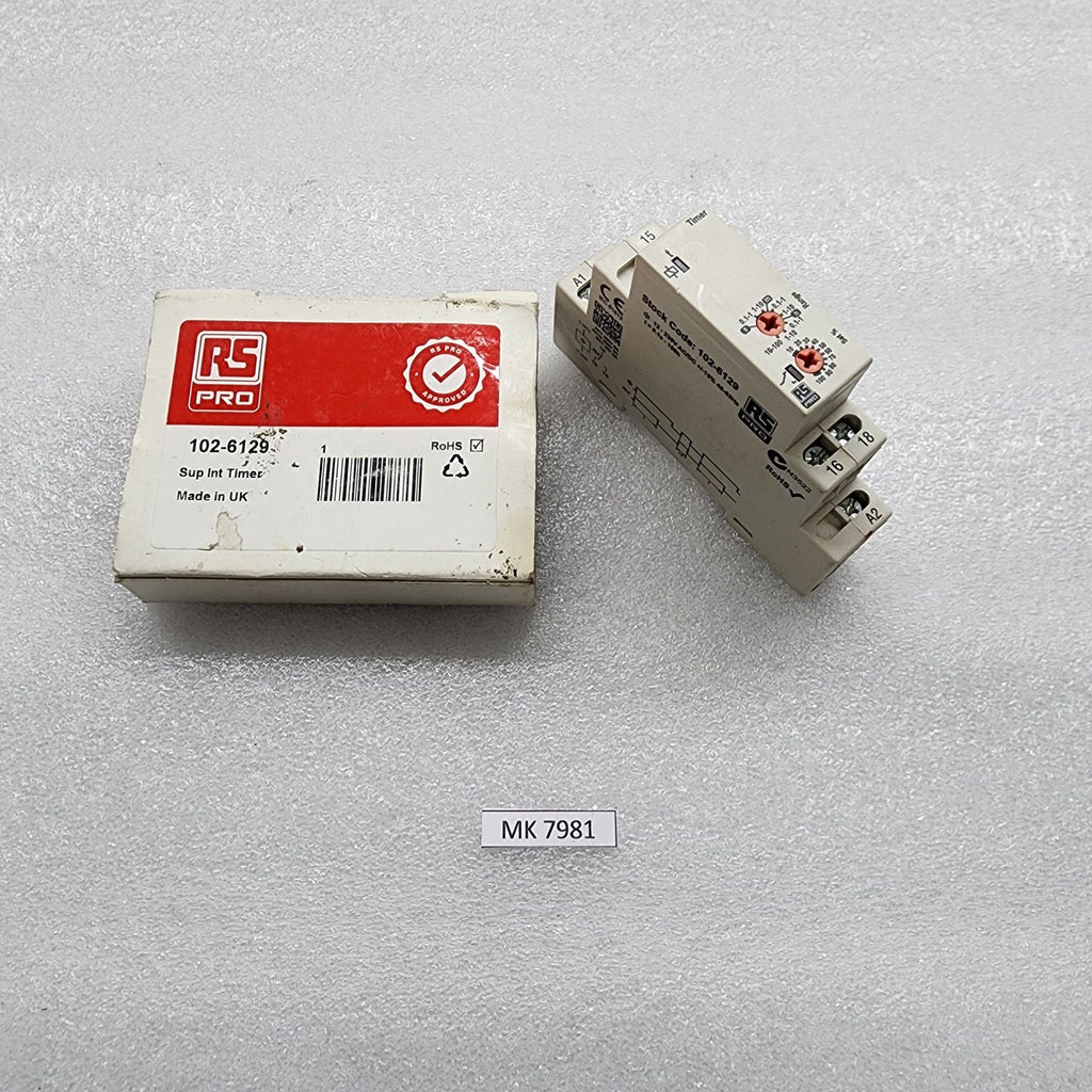 RS PRO 102-6129 TIME DELAY RELAY 12-230VAC/DC