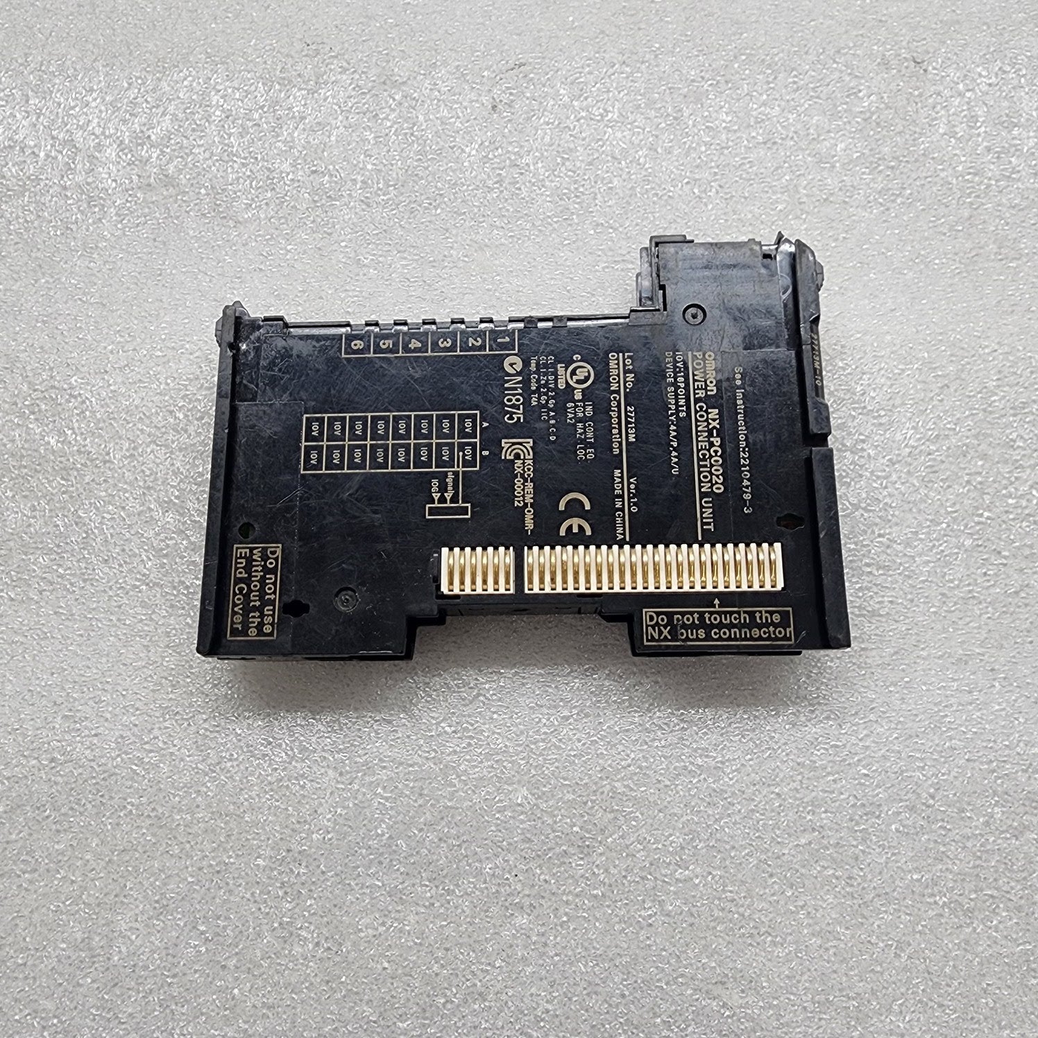 OMRON NX-PC0020 POWER CONNECTION UNIT