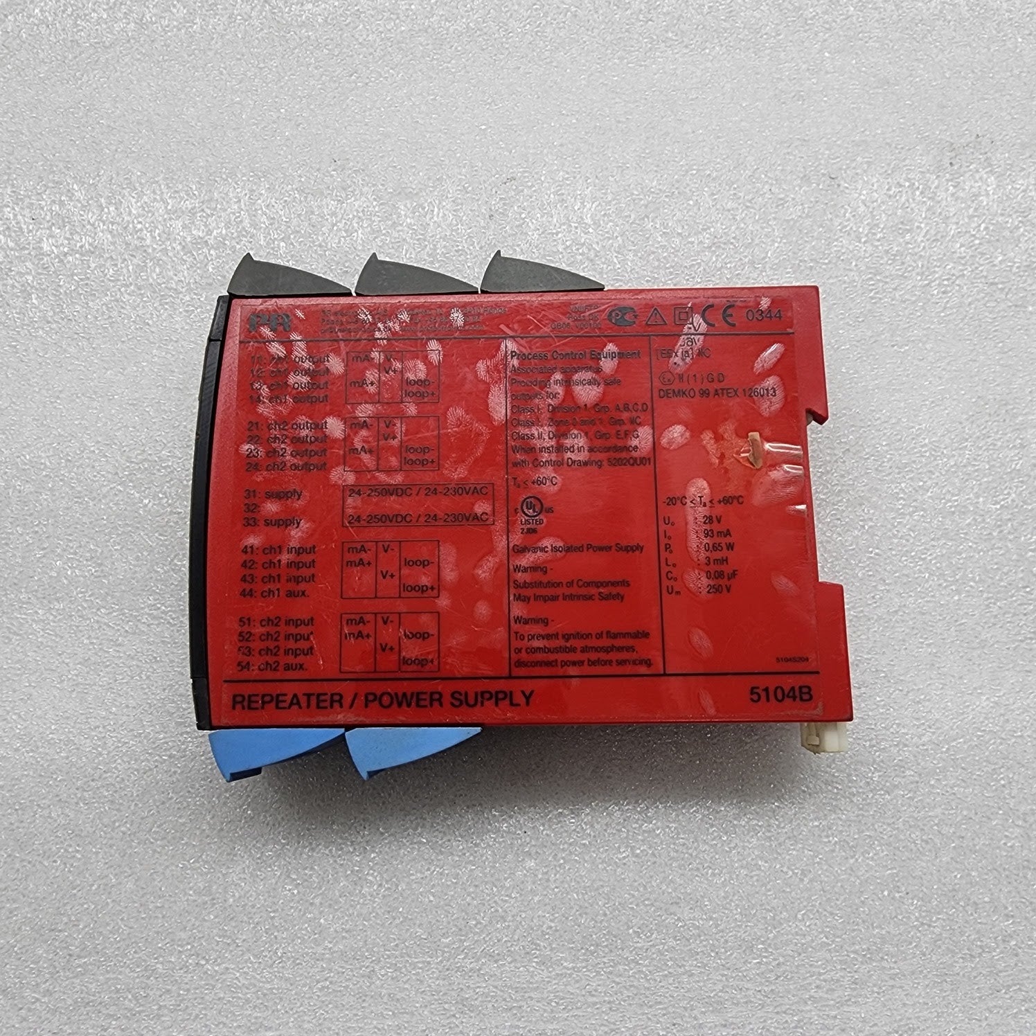 PR ELECTRONICS 5104B REPEATER POWER SUPPLY