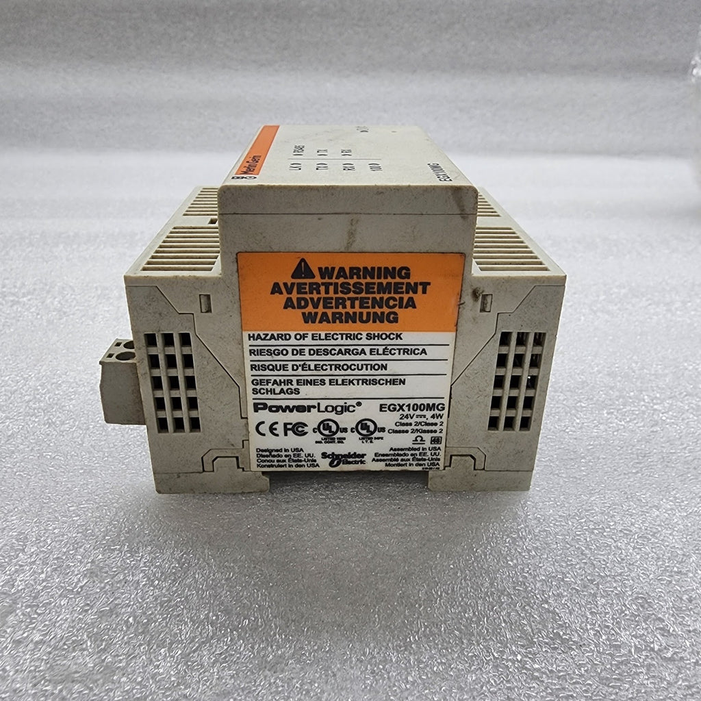 MERLIN GERIN EGX100MG ETHERNET GATEWAY POWERLOGIC