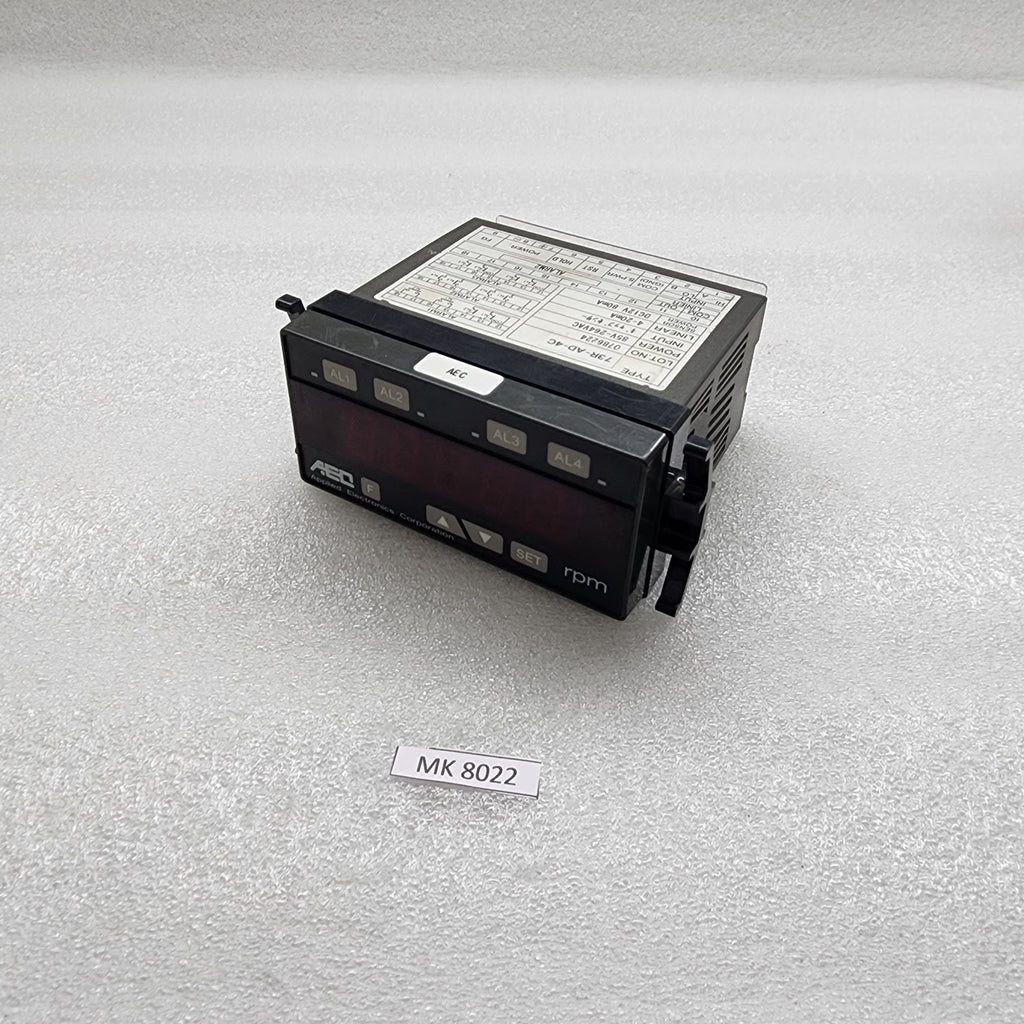AEC 73R-AD-4C RPM METER 85-264V APPLIED ELECTRONICS CORPORATION