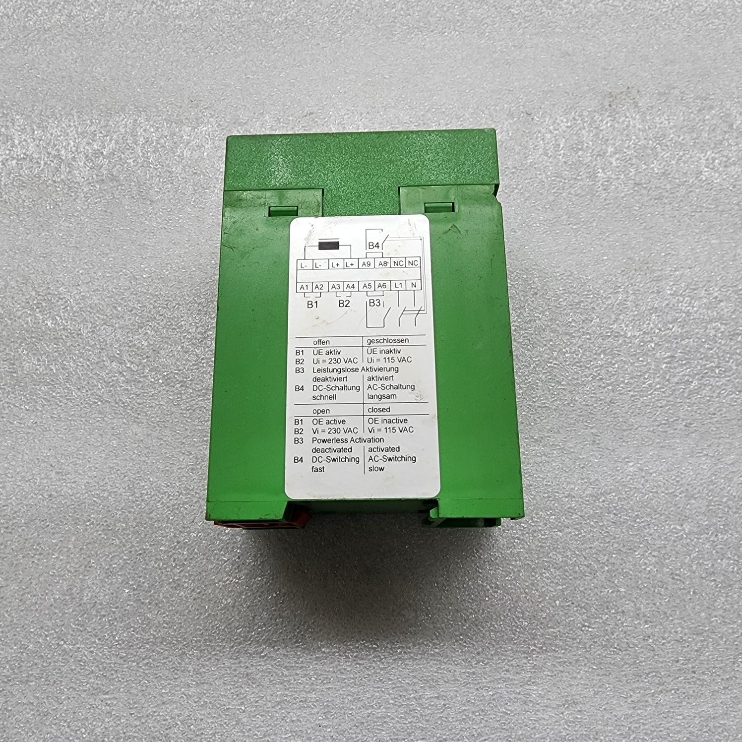 KENDRION 33 43311A03 SINGLE PHASE OVEREXCITATION RECTIFIER E8037A/W3 230/115VAC