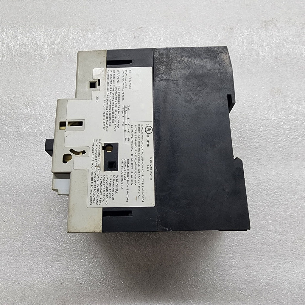 ALLEN BRADLEY CAT 140M-F8E-C45 STARTER CONTACTOR 190S-GND3-FC45C SERIES A