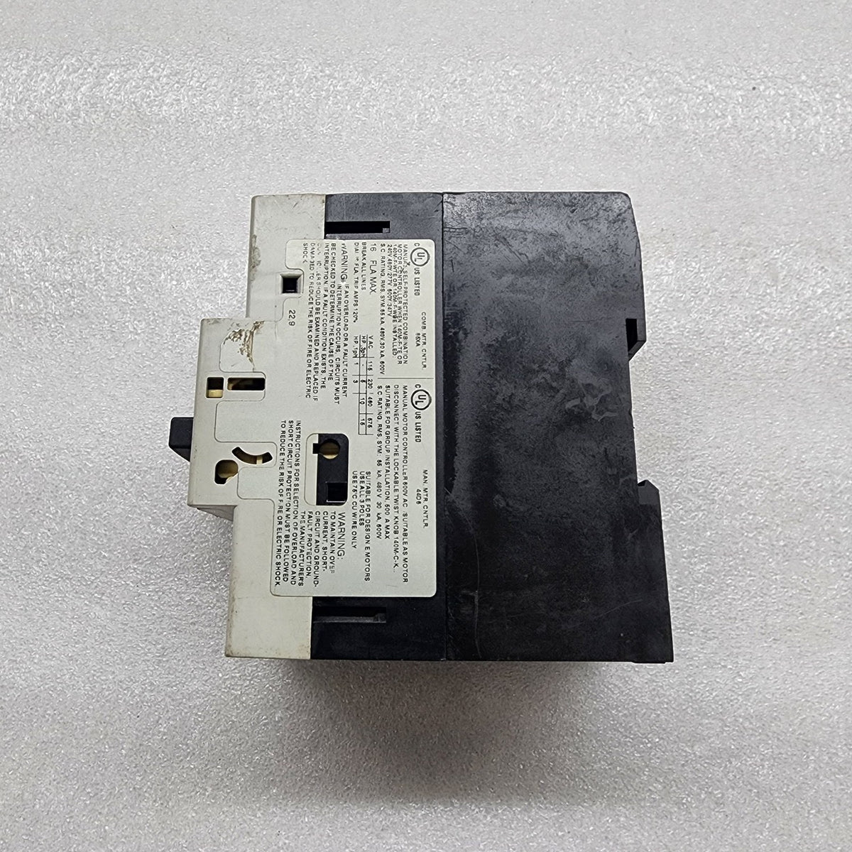ALLEN BRADLEY CAT 140M-F8E-C16 MOTOR PROTECTION CIRCUIT BREAKER 10-16A