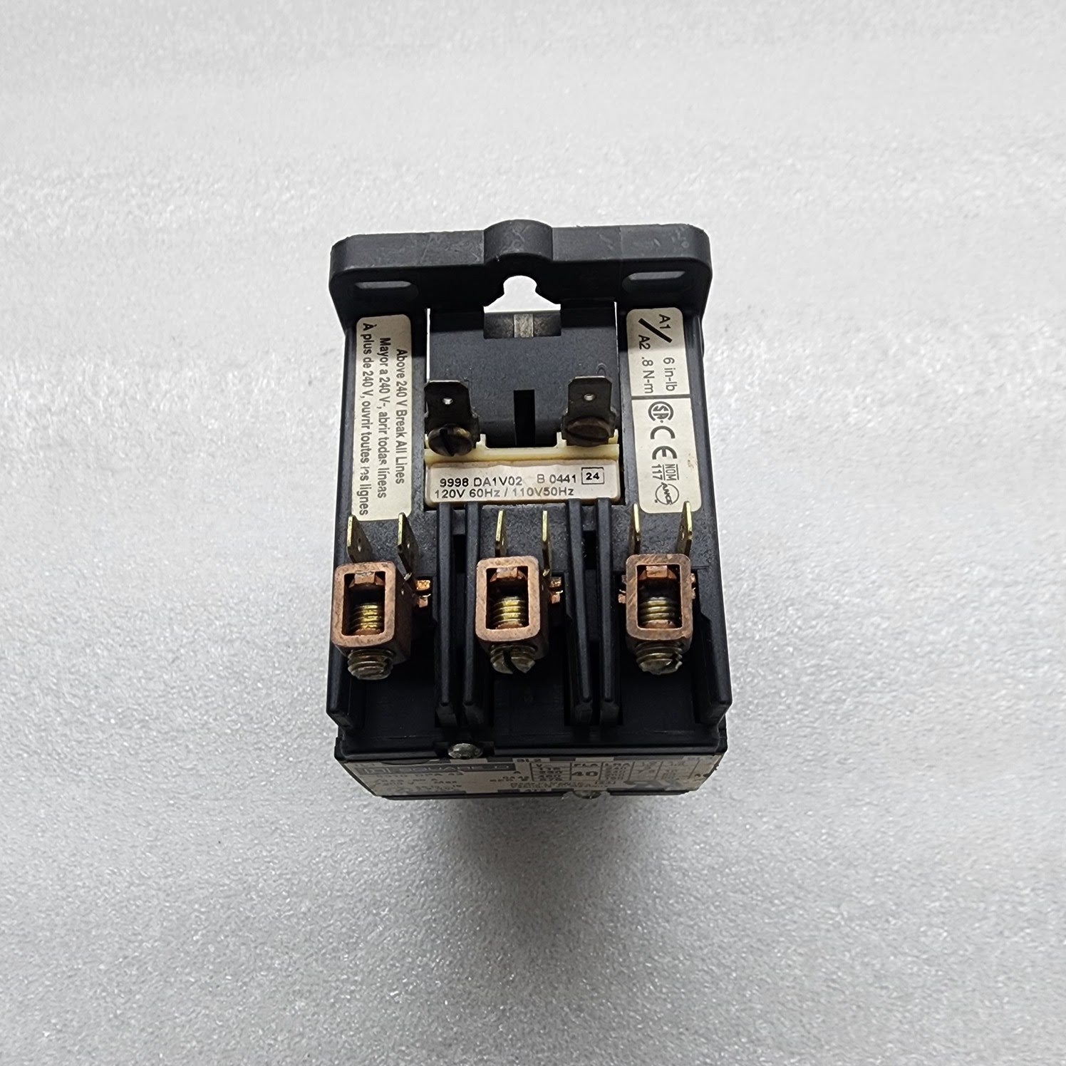 SQUARE D 8910DPA43 3-POLE DEFINITE PURPOSE CONTACTOR 40A