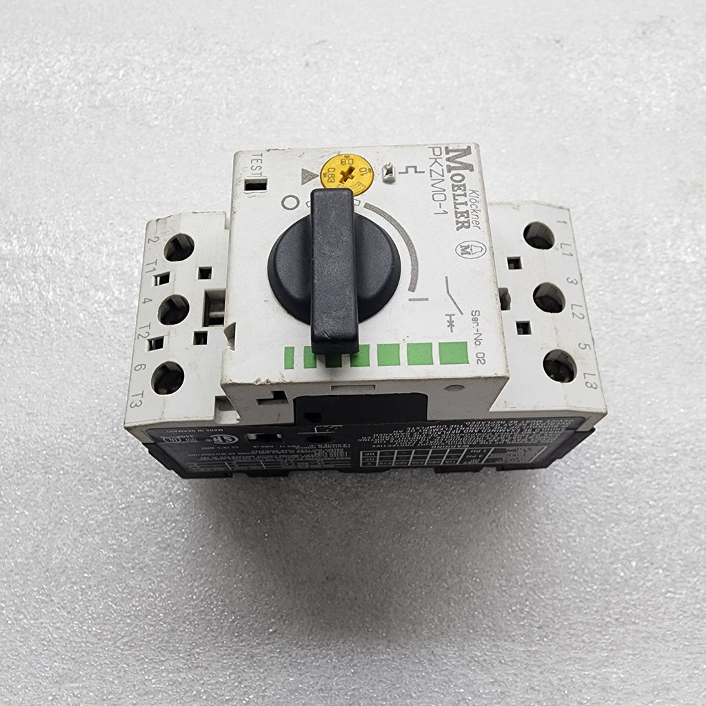 MOELLER PKZM0-1 MOTOR PROTECTIVE CIRCUIT BREAKER 0.63-1.0A