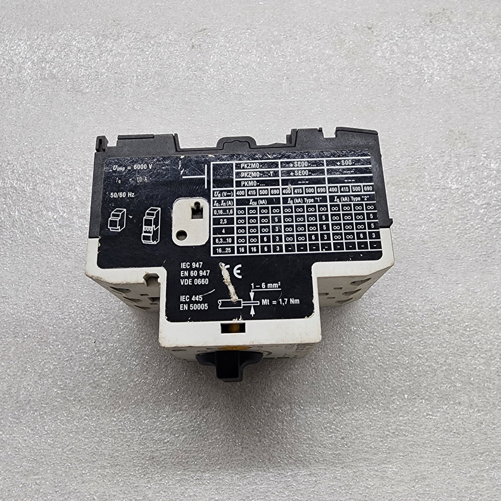 MOELLER PKZM0-1 MOTOR PROTECTIVE CIRCUIT BREAKER 0.63-1.0A