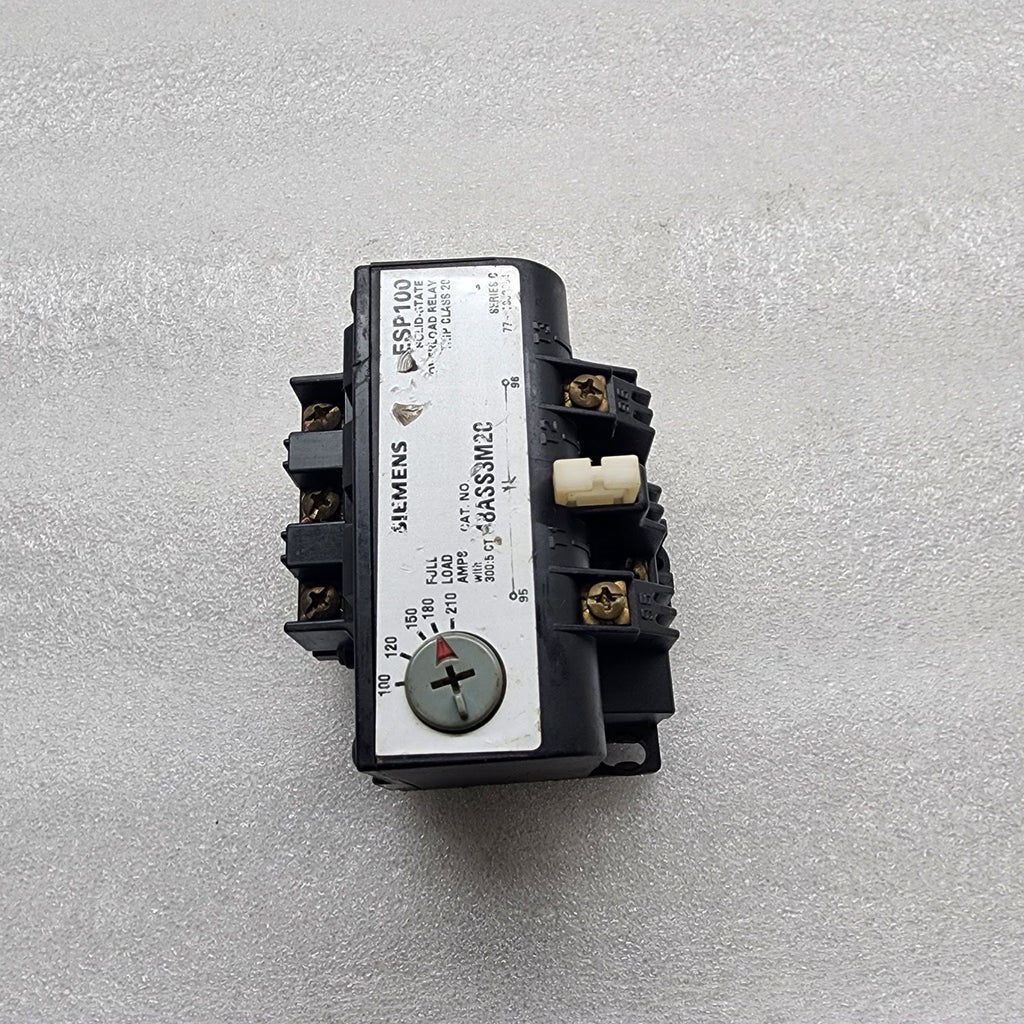 SIEMENS 48ASS3M20 ESP100 SOLID STATE OVERLOAD RELAY  100-210A